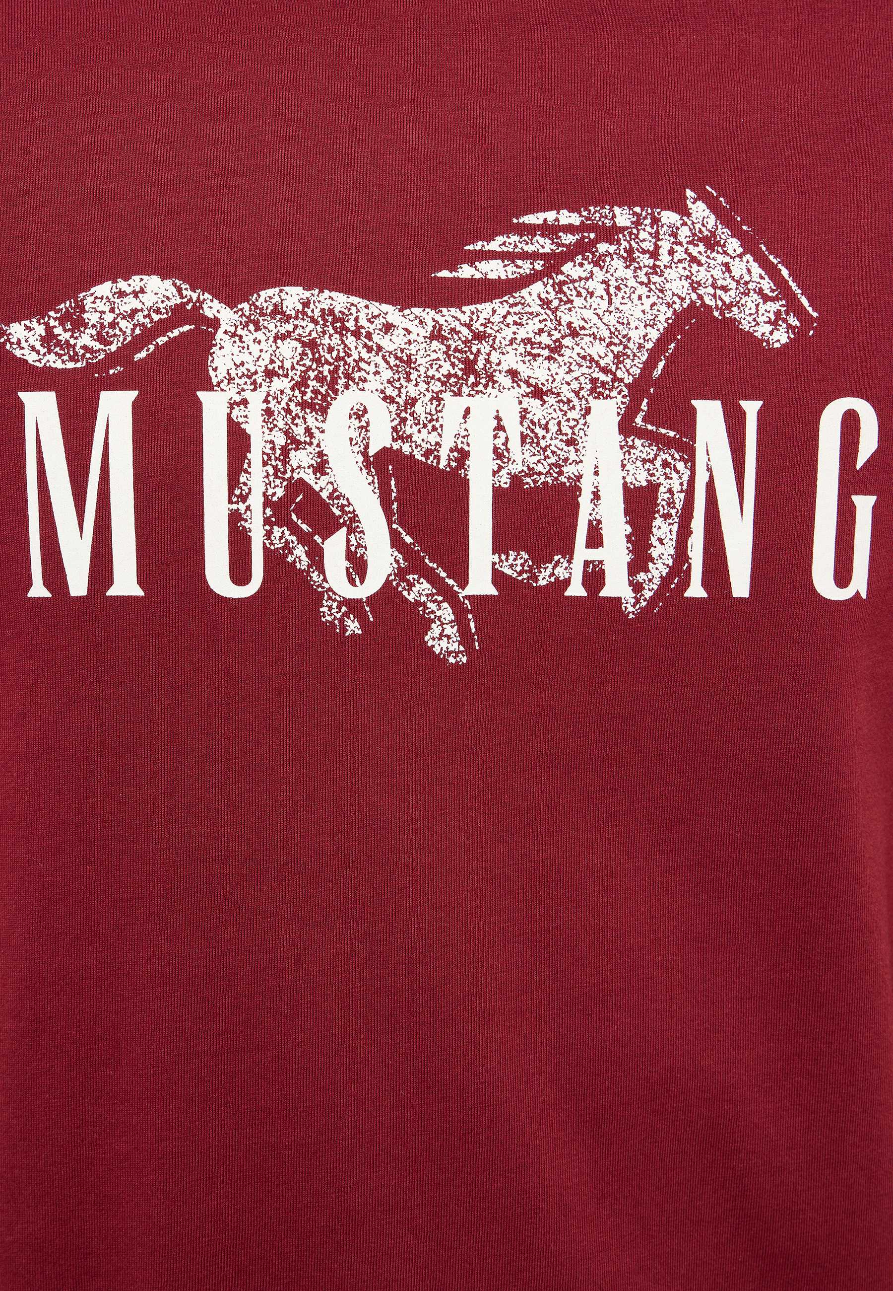 t-shirt, graphic, horse, red, MUSTANG