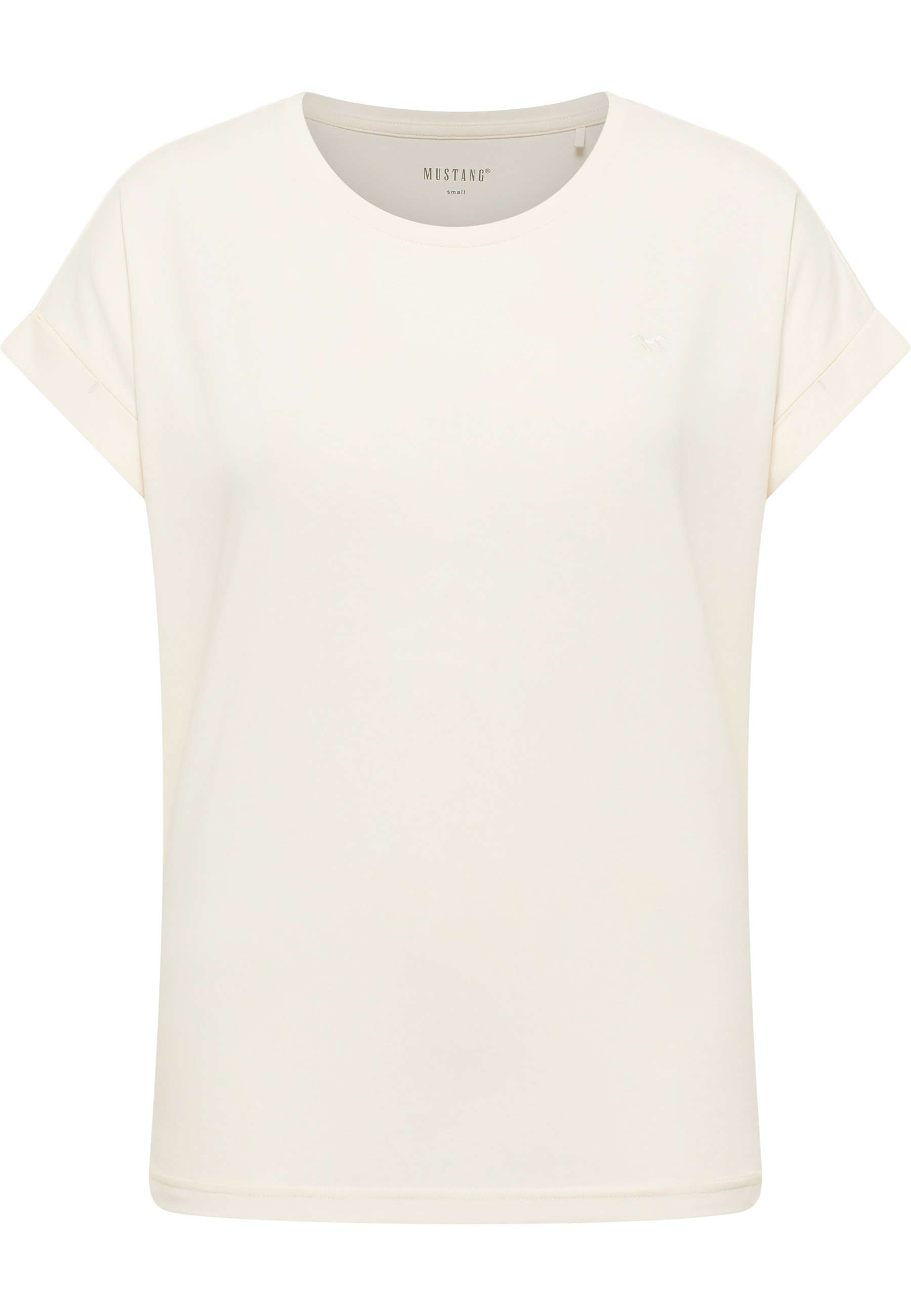 Mustang Damen T-Shirt Style Lesley, offwhite