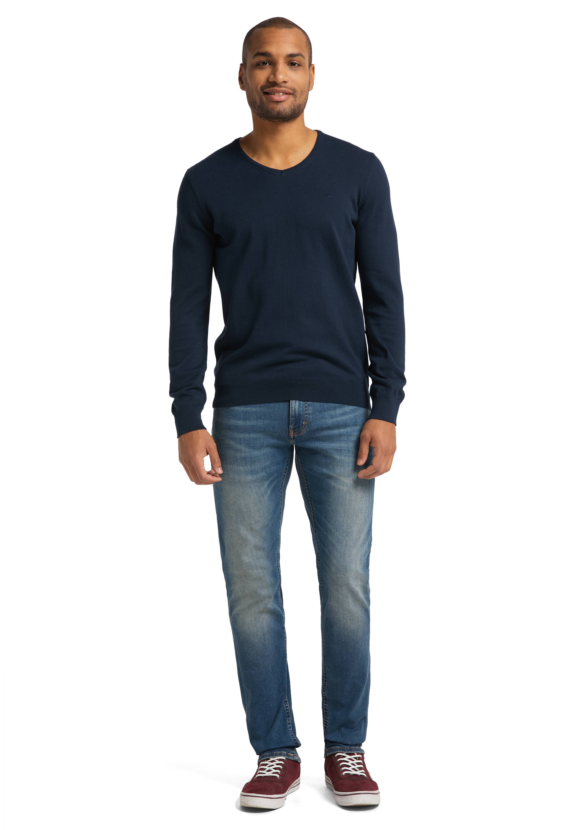 Langarmpullover Basic V-Neck Jumper