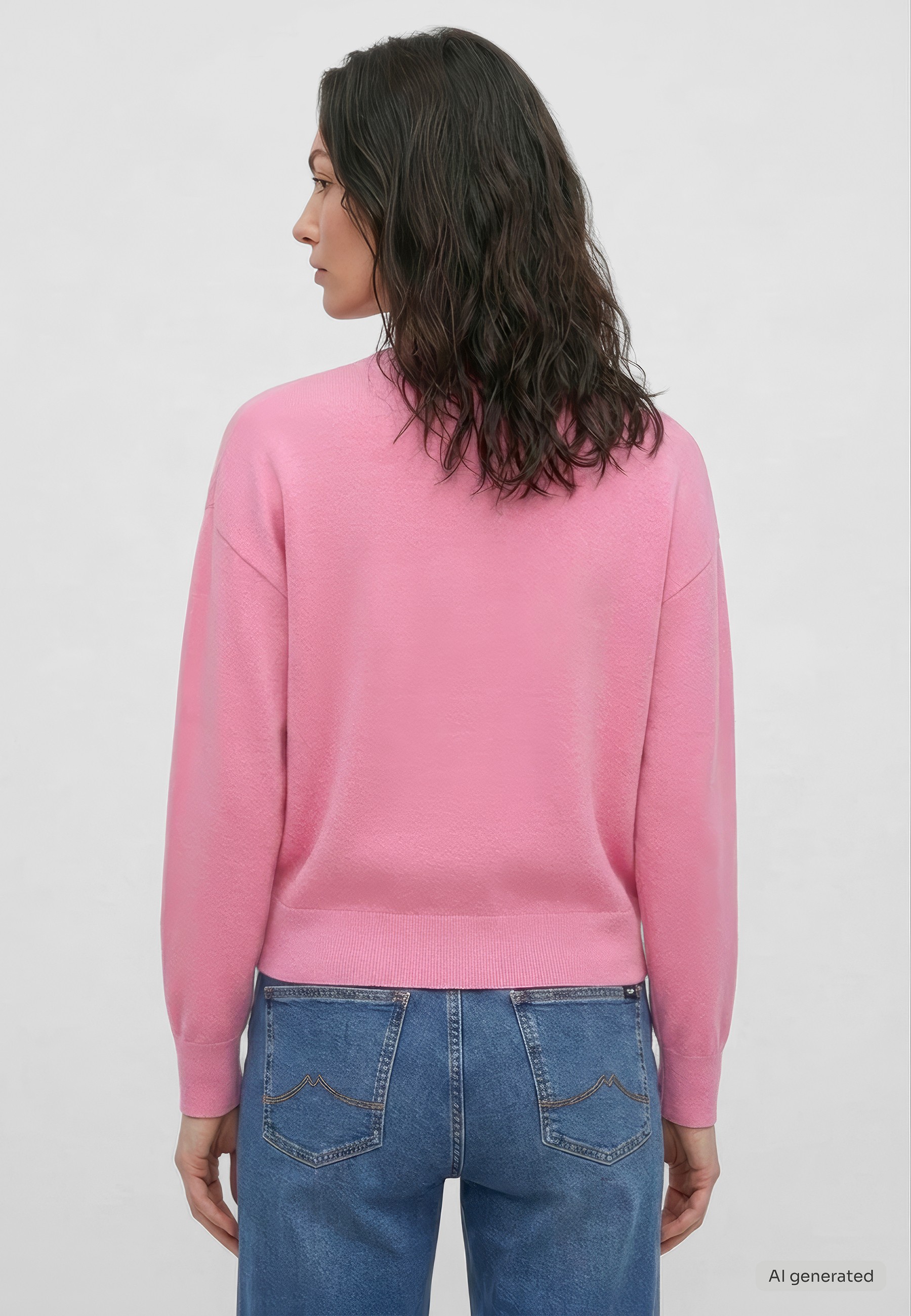 mit Flat-Knit-Struktur