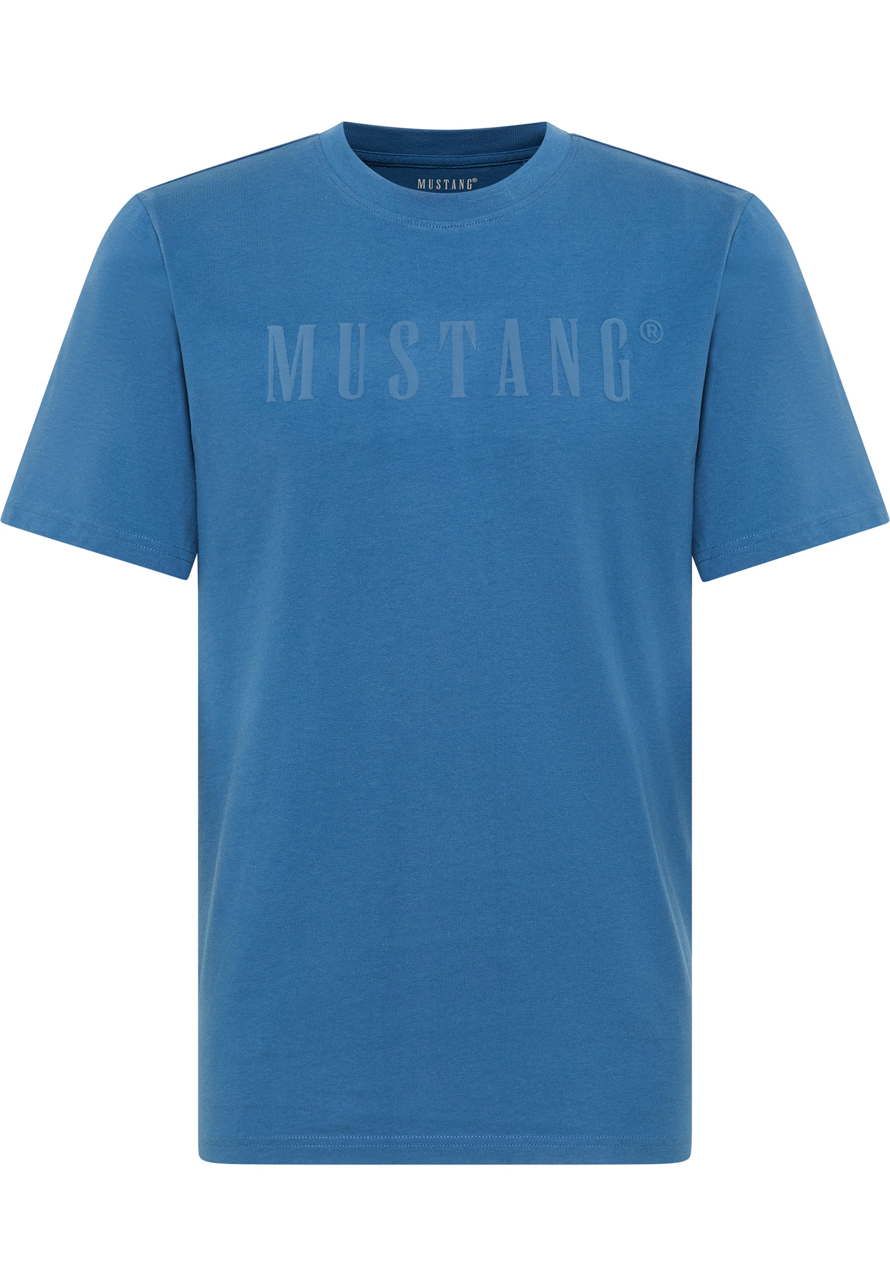 Mustang Herren T-Shirt Style Austin, mittelblau
