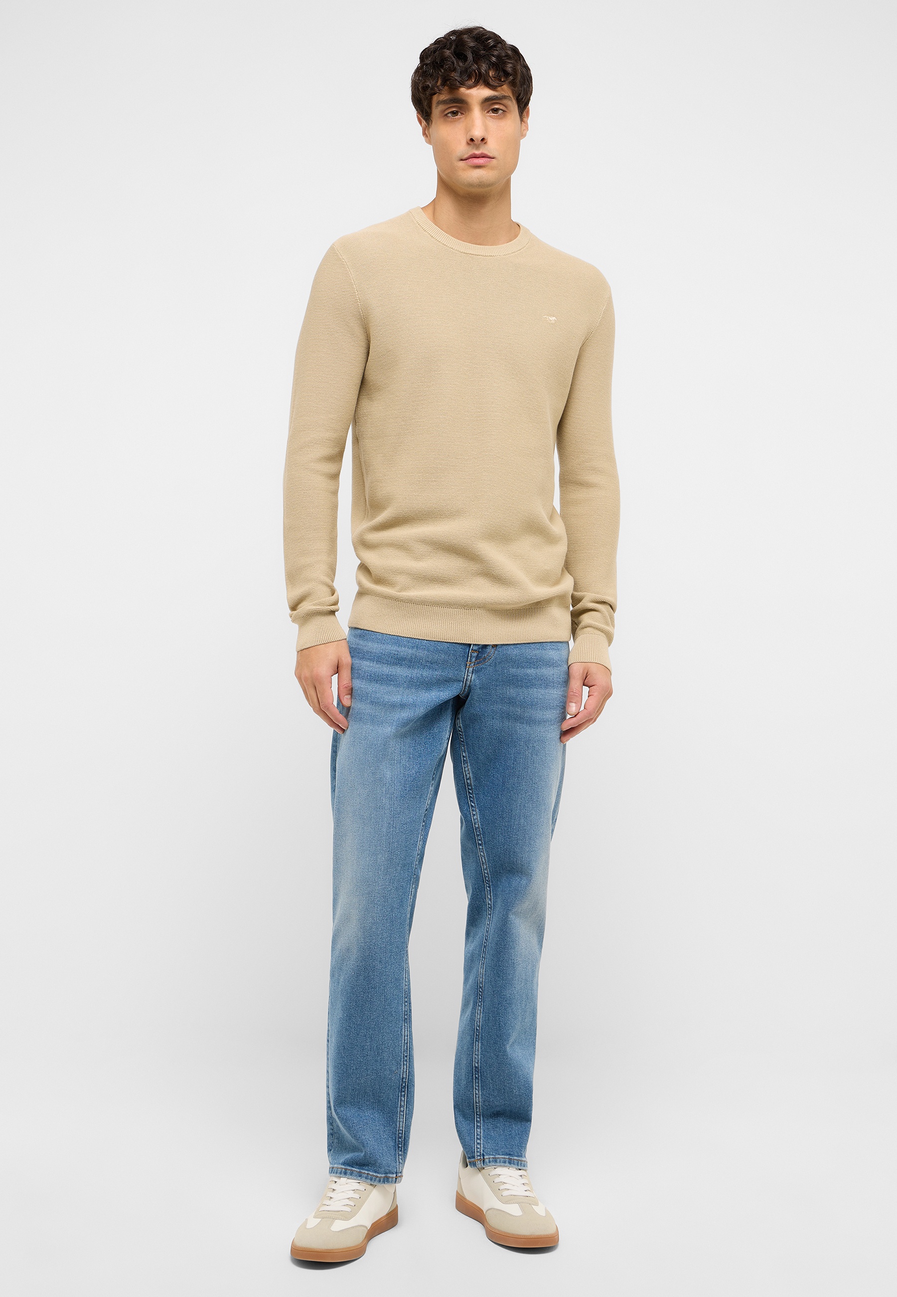 Hosen, Langarm, Pullover, Mann, Person