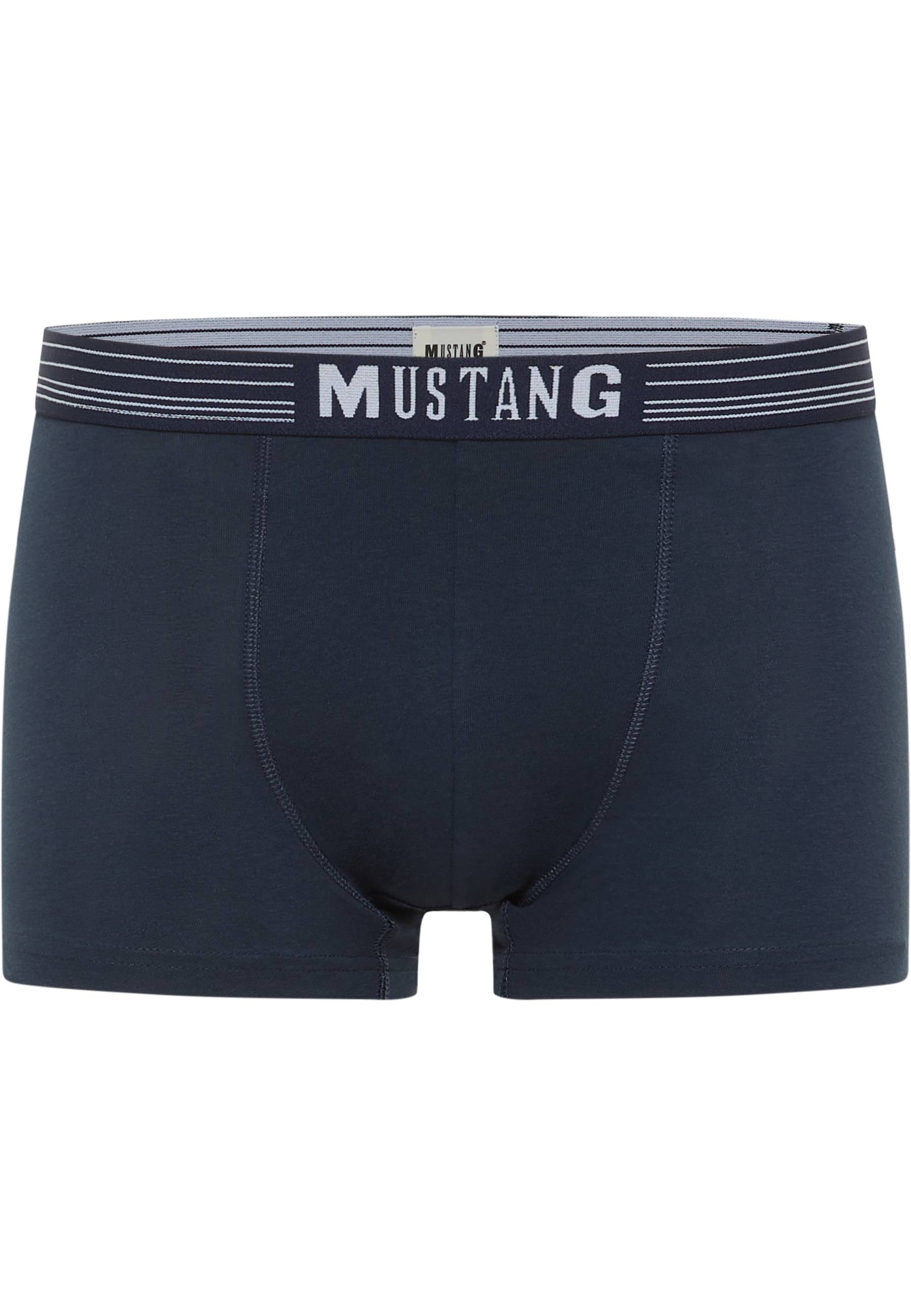 Boxer, Boxer Shorts, Navy, Elastischer Bund, Mustang Logo