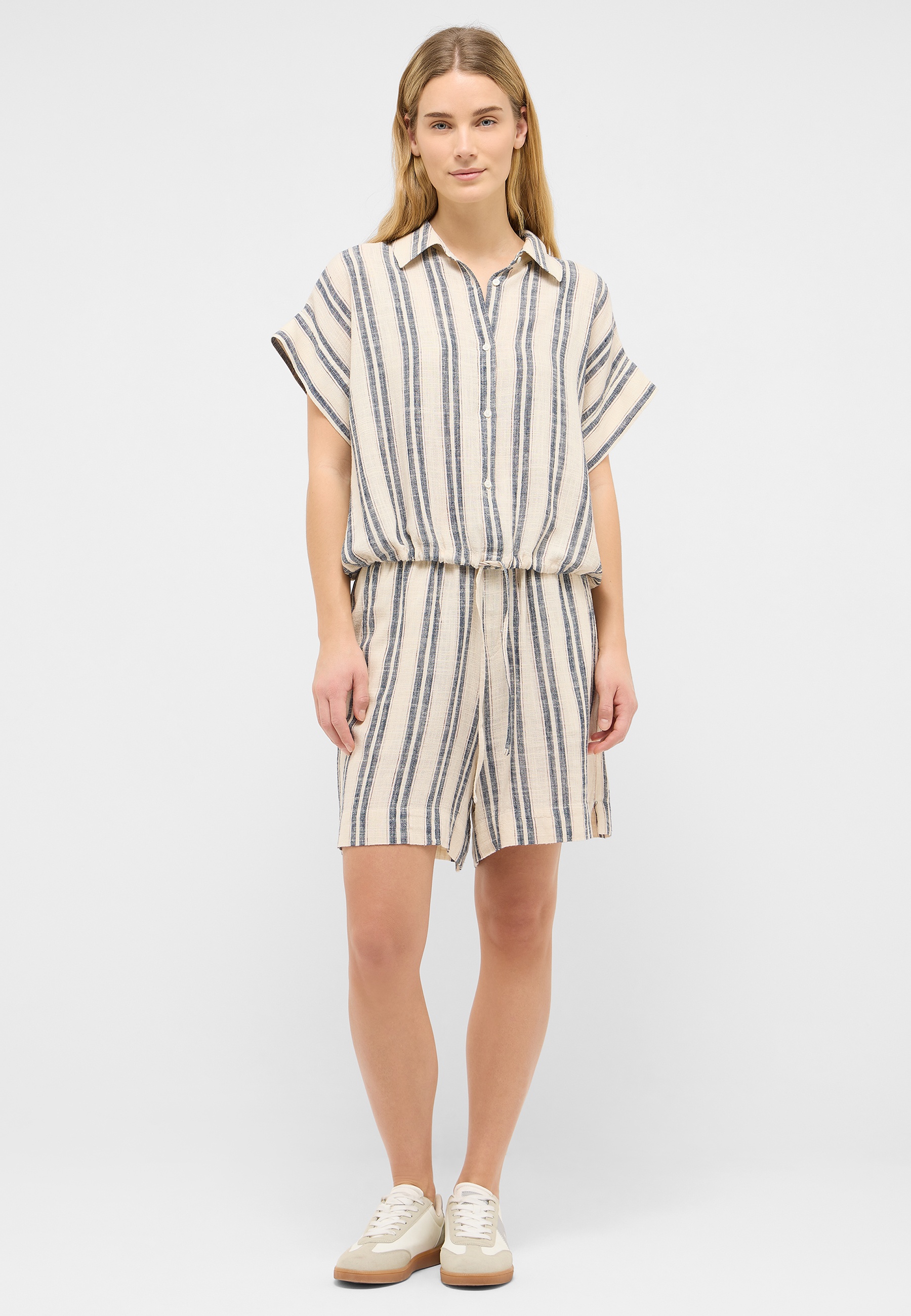 Kleidungsset, Shirt, Kurzshorts, Streifen, Luftig