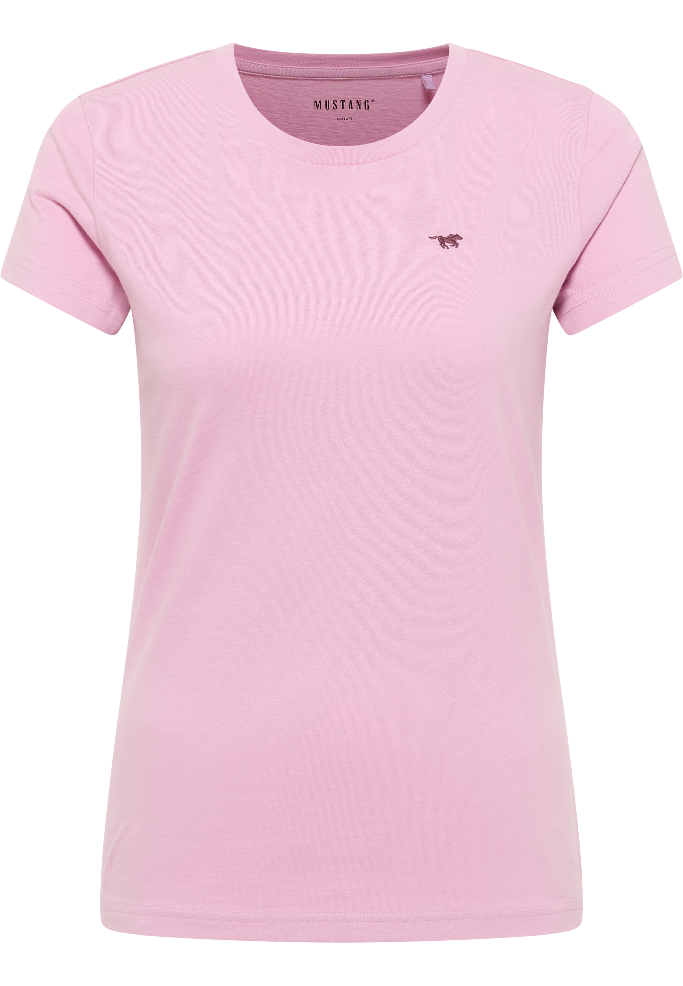 Tee, Kleidung, Rosa, Rundhalsausschnitt, Logo-Print