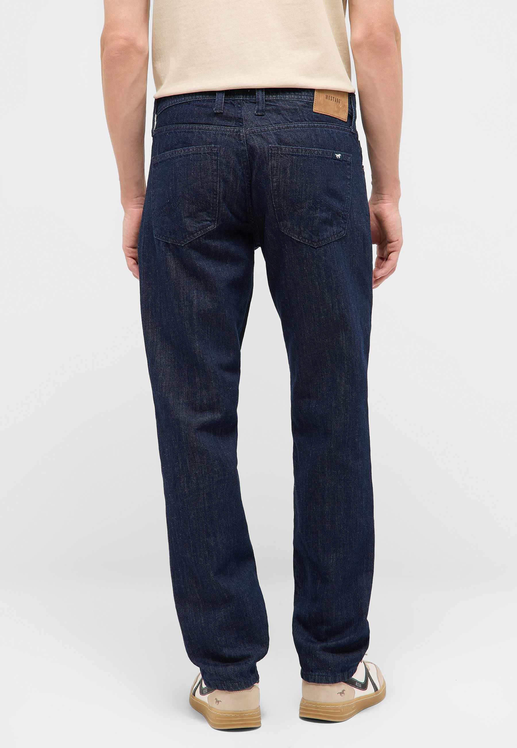 jeans, Rückenansicht, Denim, Taschen, dunkelblau