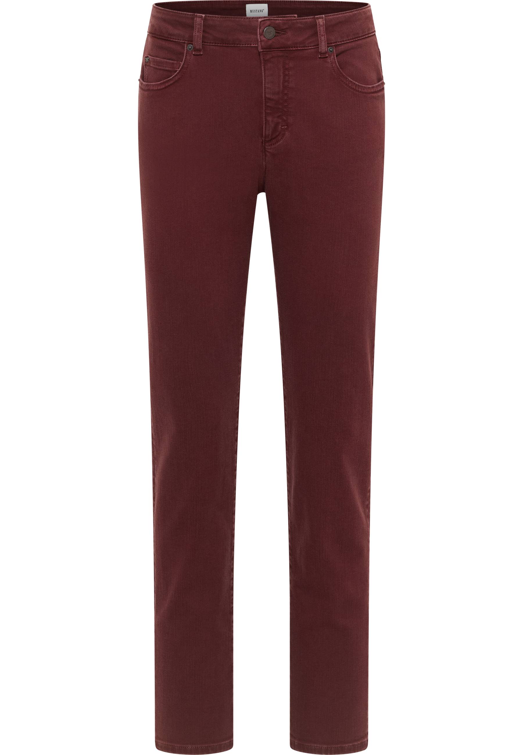 Mustang Jeans Damen Hose Style Crosby Relaxed Slim, dunkelbraun