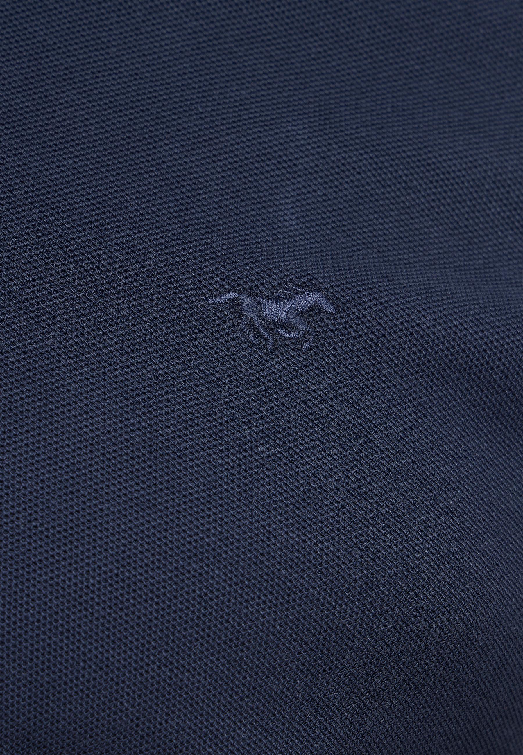 polo shirt, navy, polo knit, embroidered logo, pferde-embroidery
