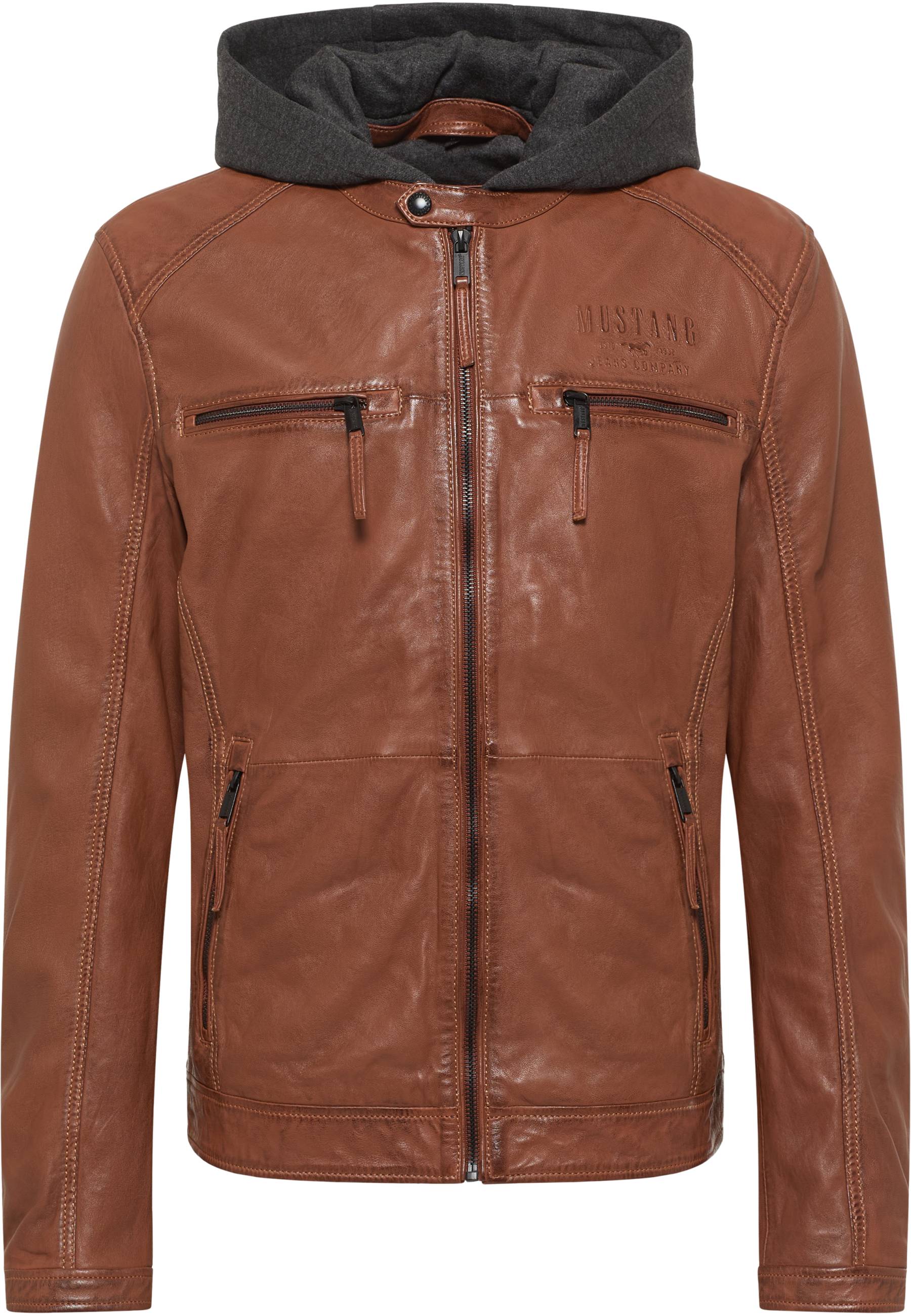 Bekleidung, Mantel, Jacke, Kapuzenpulli, Jacke aus Leder