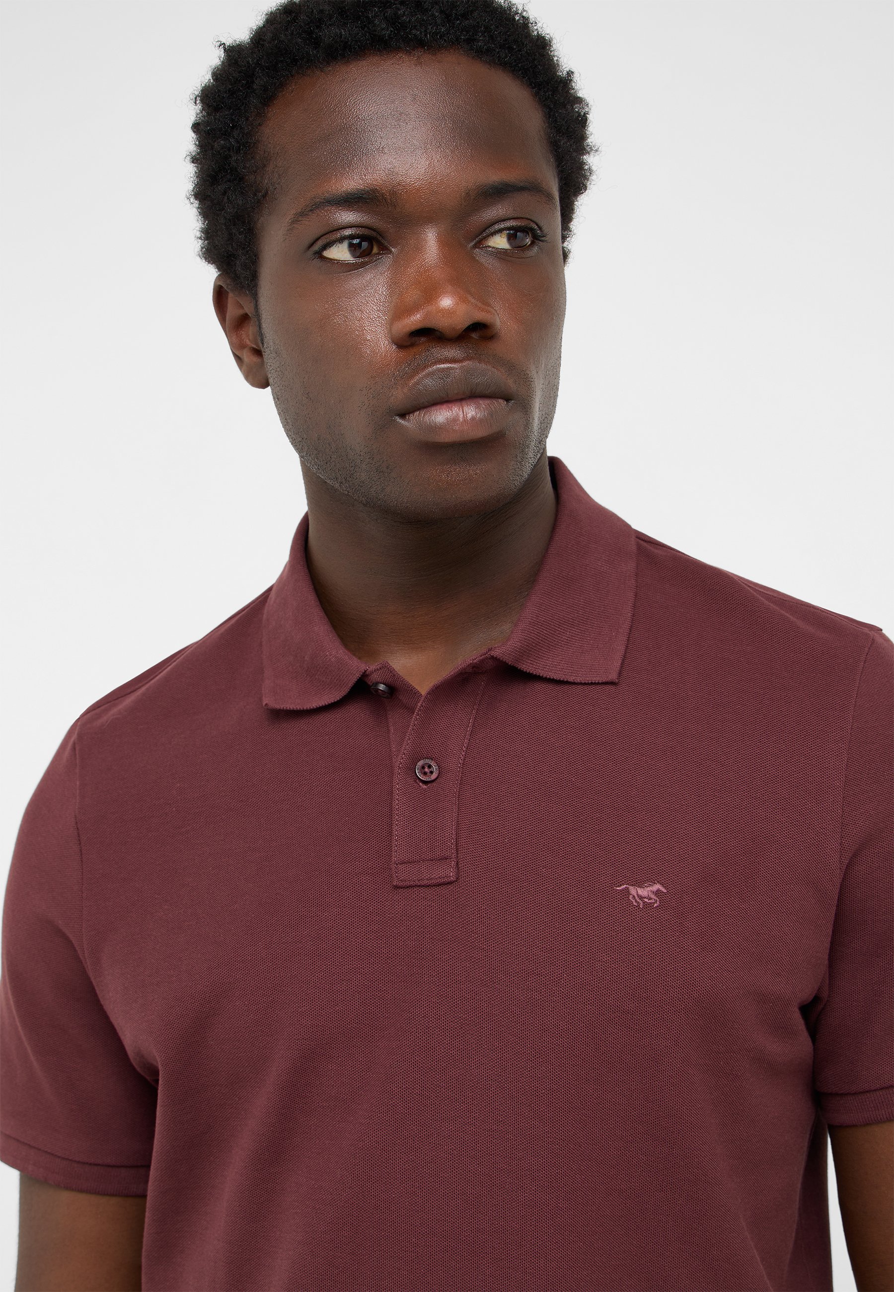 Polo, Hemd, Bordeaux, Kurzarm, Logo-frei