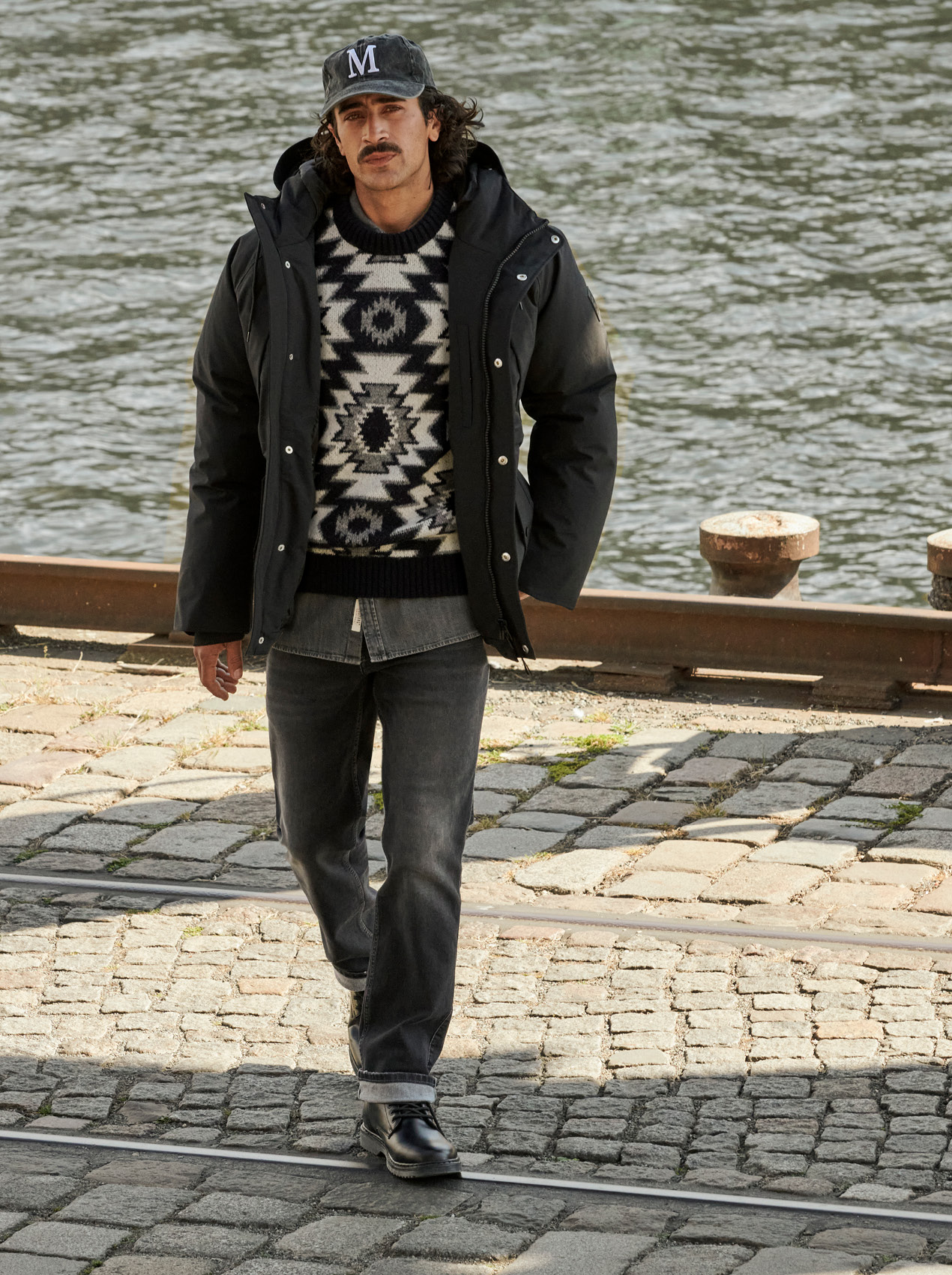 Mantel, Hosen, Jacke, Pfad, Kappe