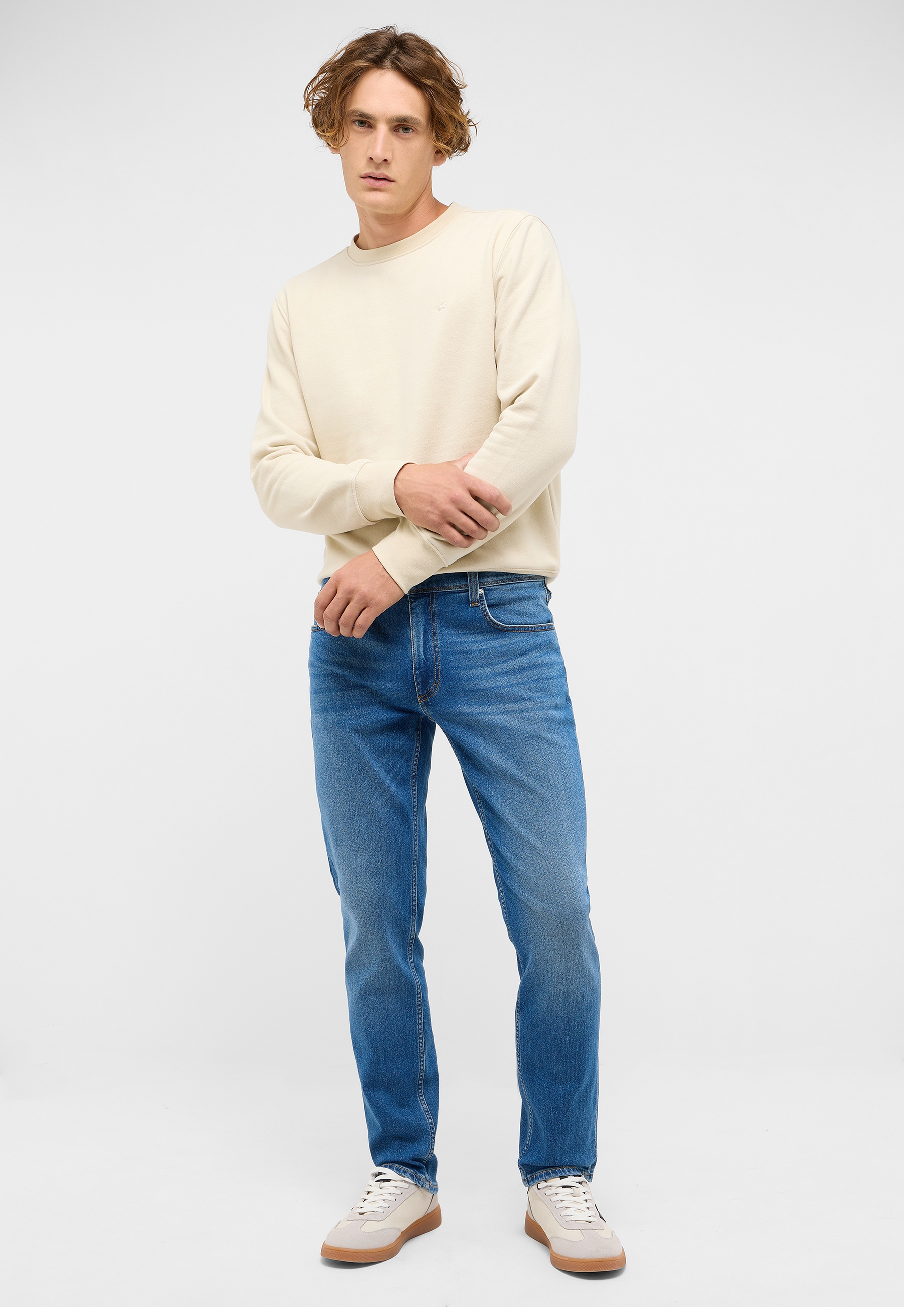Hosen, Jeans, Langarm, Person, Stehend