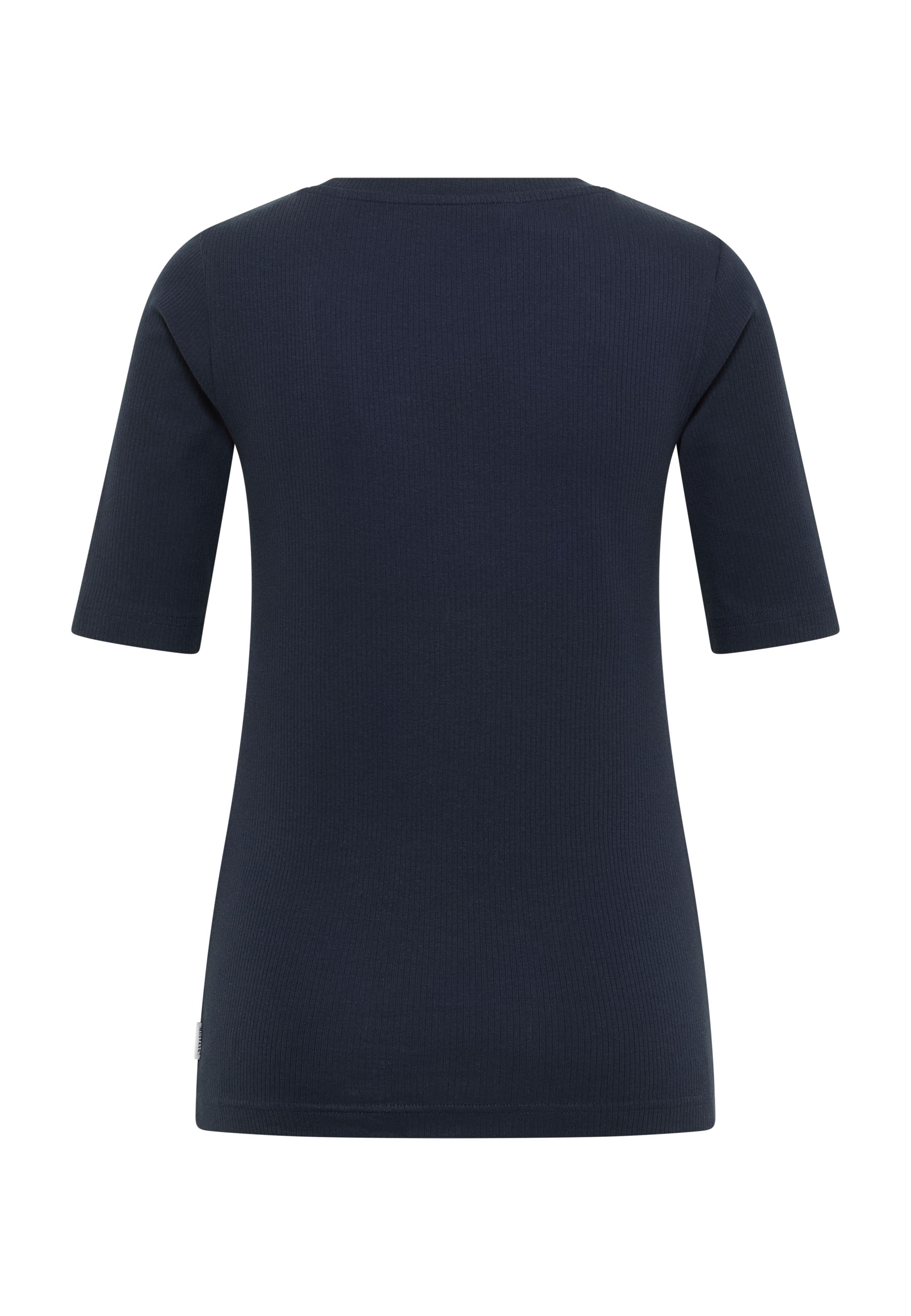 T-Shirt, Short sleeves, Crew neck, Navy, Plain