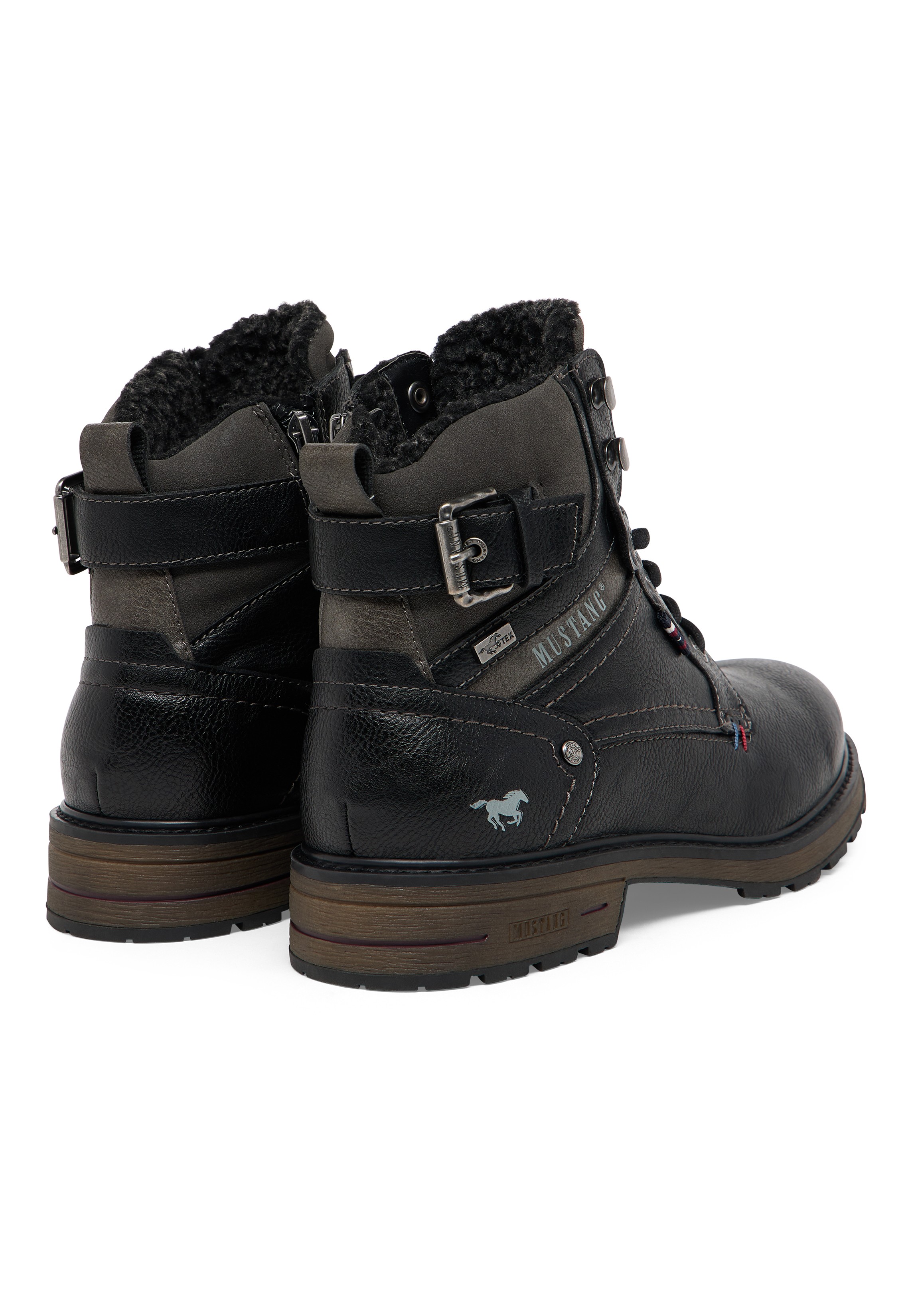 Stiefel, Winterstiefel, Leder, Fellfutter, gepolstert