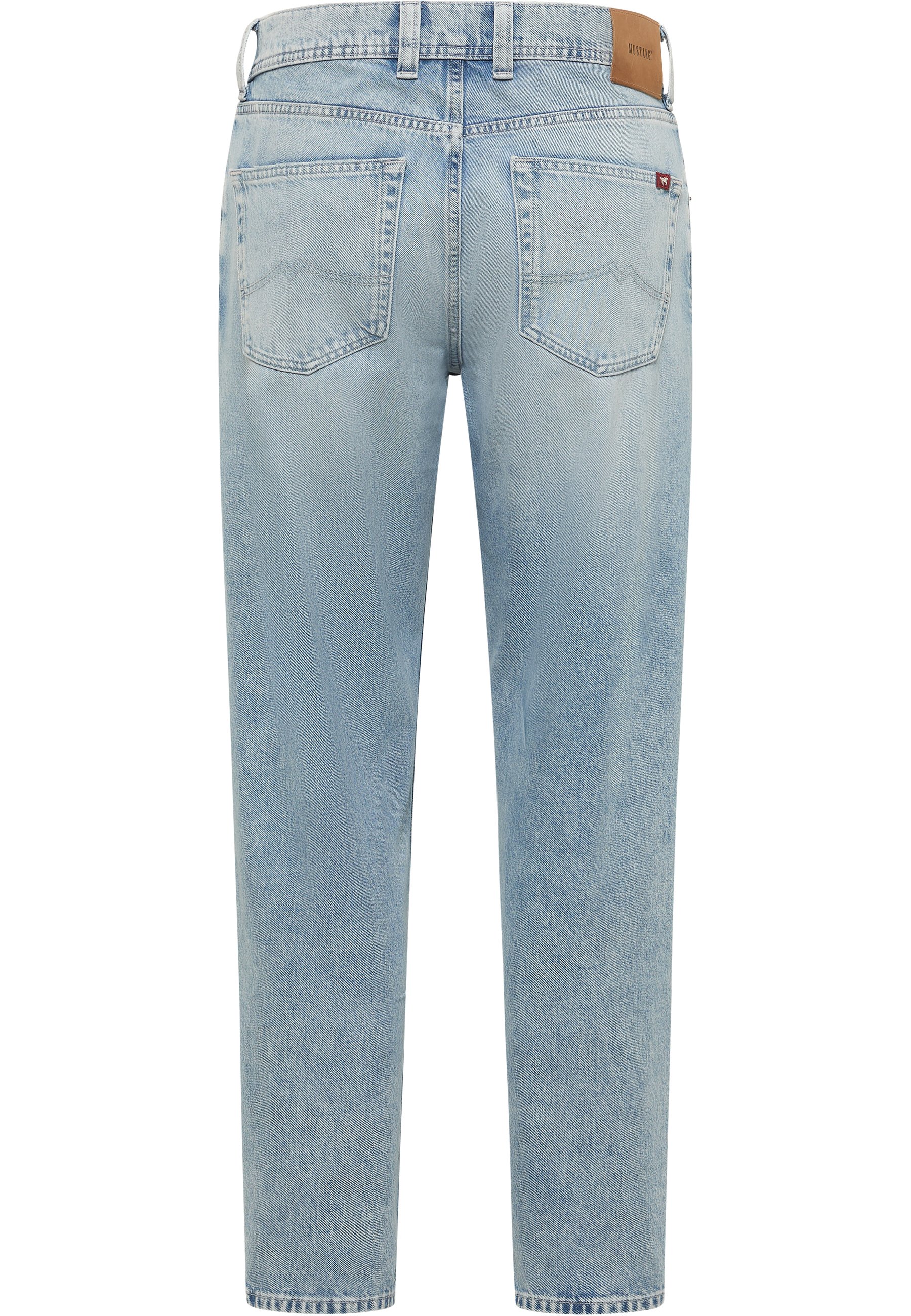 Jeans, Denim, Rückentaschen, Hellblau, Straight-leg