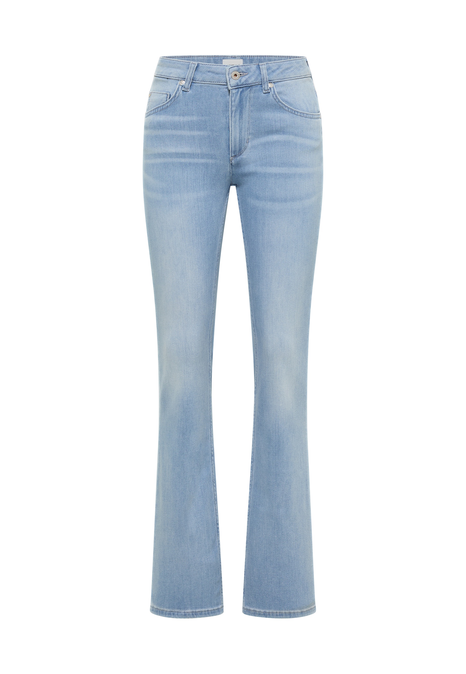 Jeans, helles Wasch, Pferdchen?