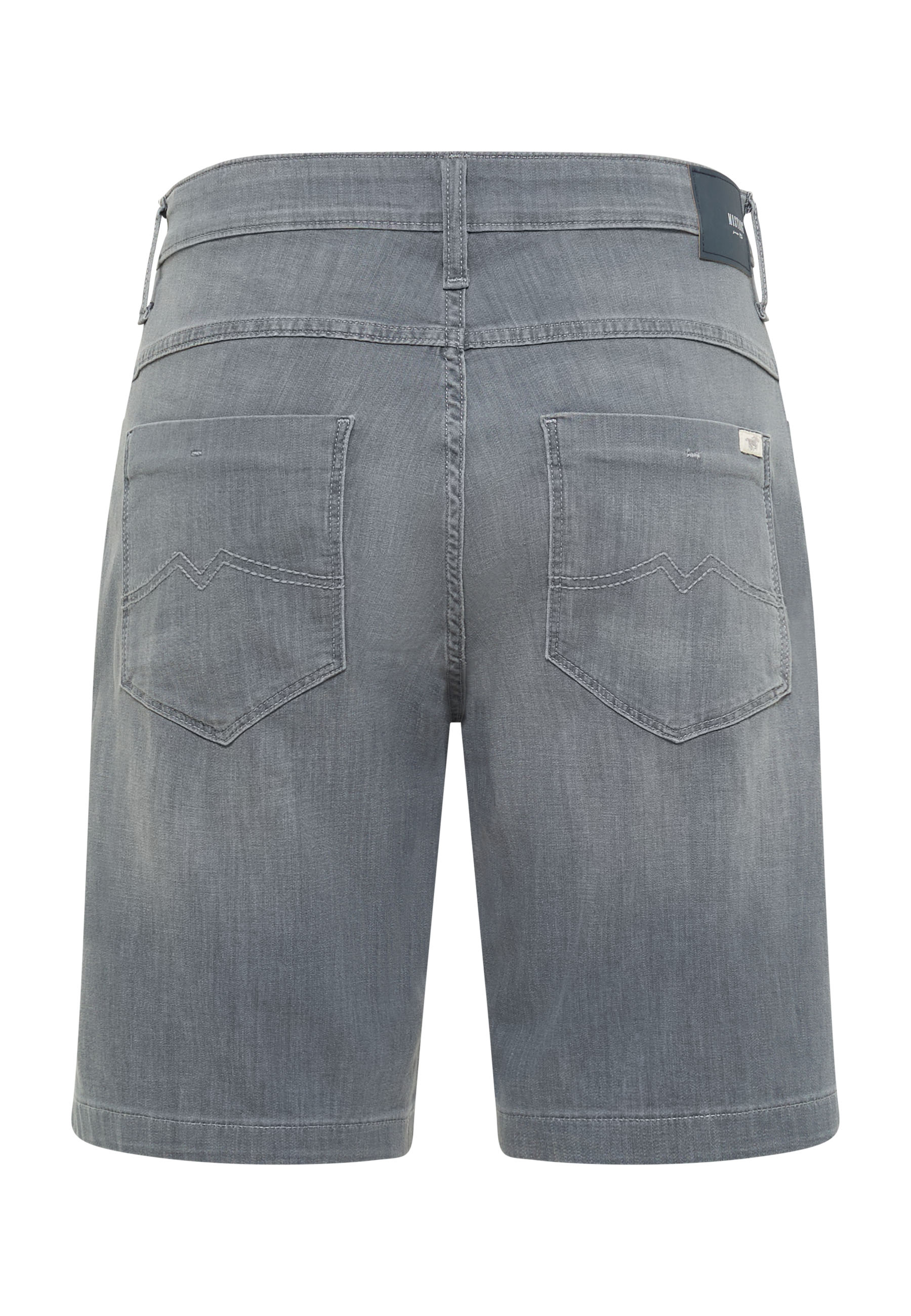 Shorts, Denim, Back pockets, Grey, Stitching detail