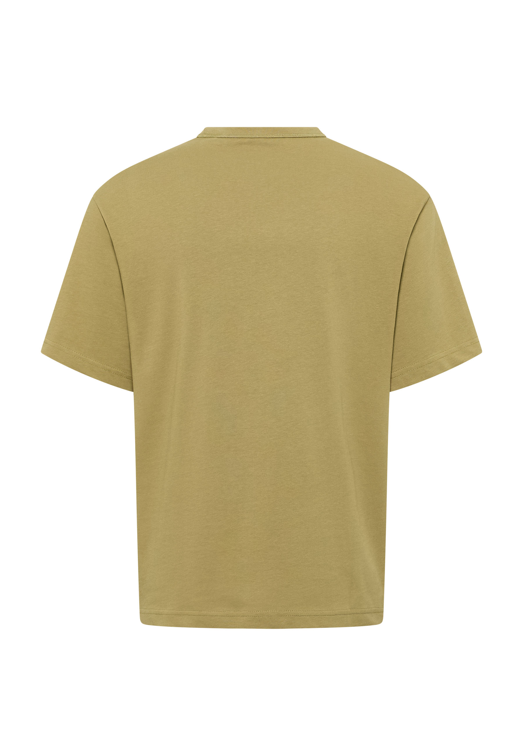 T-Shirt, Short sleeve, Beige, Crew neck, Plain