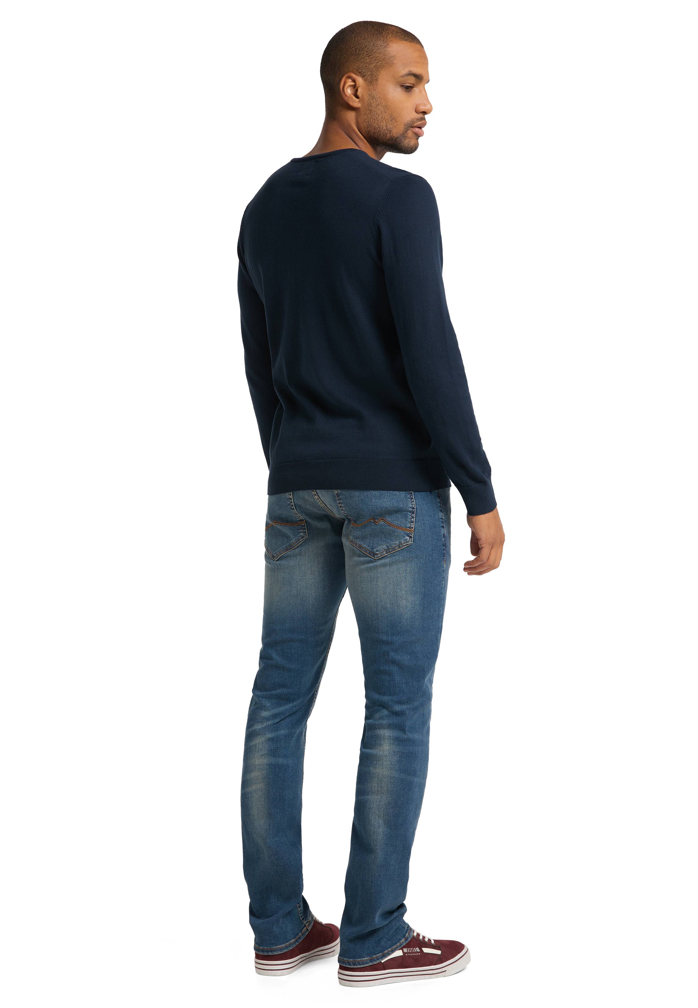 Langarmpullover Basic V-Neck Jumper