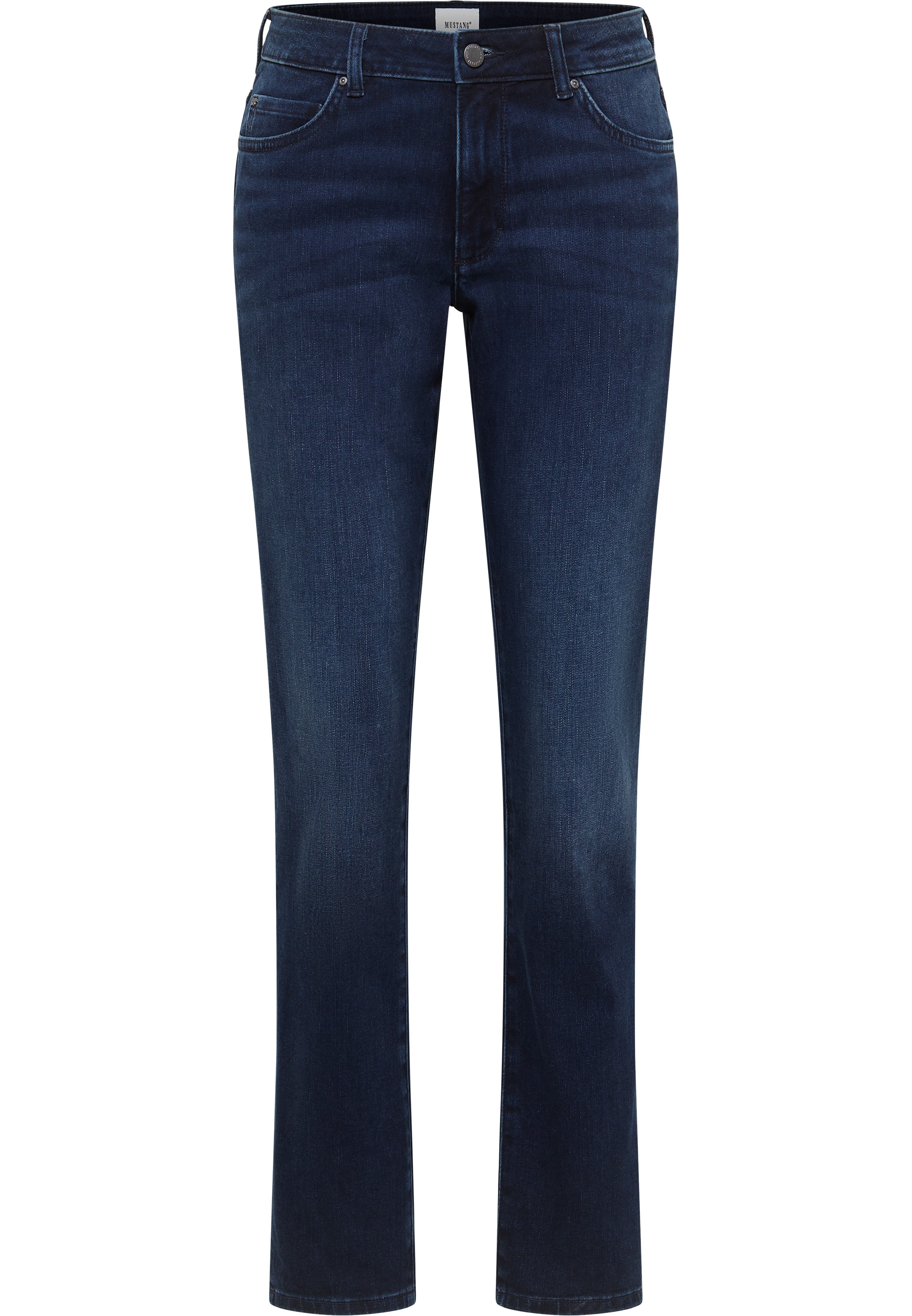 Mustang Damen Jeans Style Crosby Relaxed Slim, blau dunkel