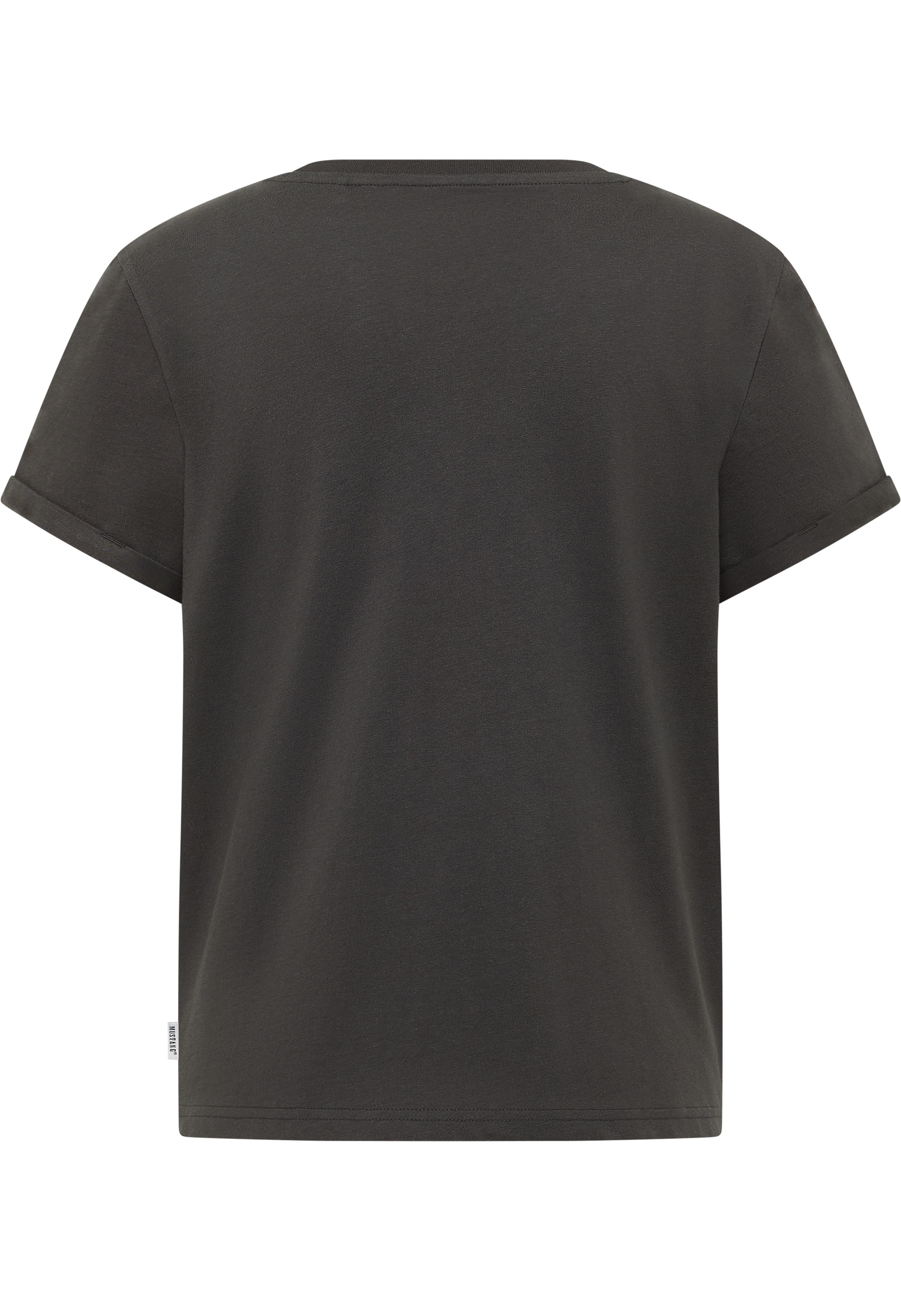 T-Shirt, Kurzarm, Unifarben, Baumwolle, Graualt