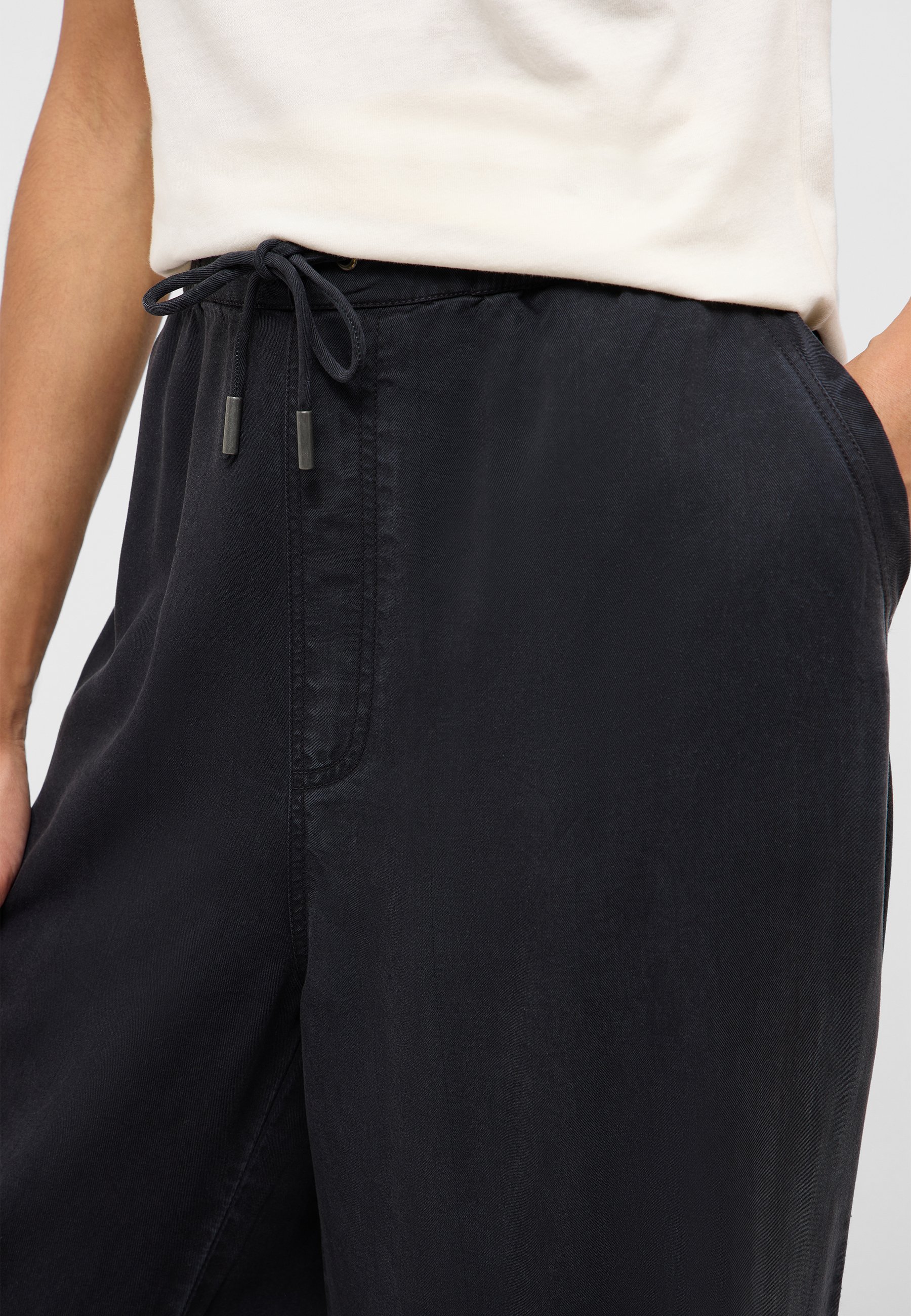 Hose, Jogginghose, Kordelzug, Navy, Material:Cotton