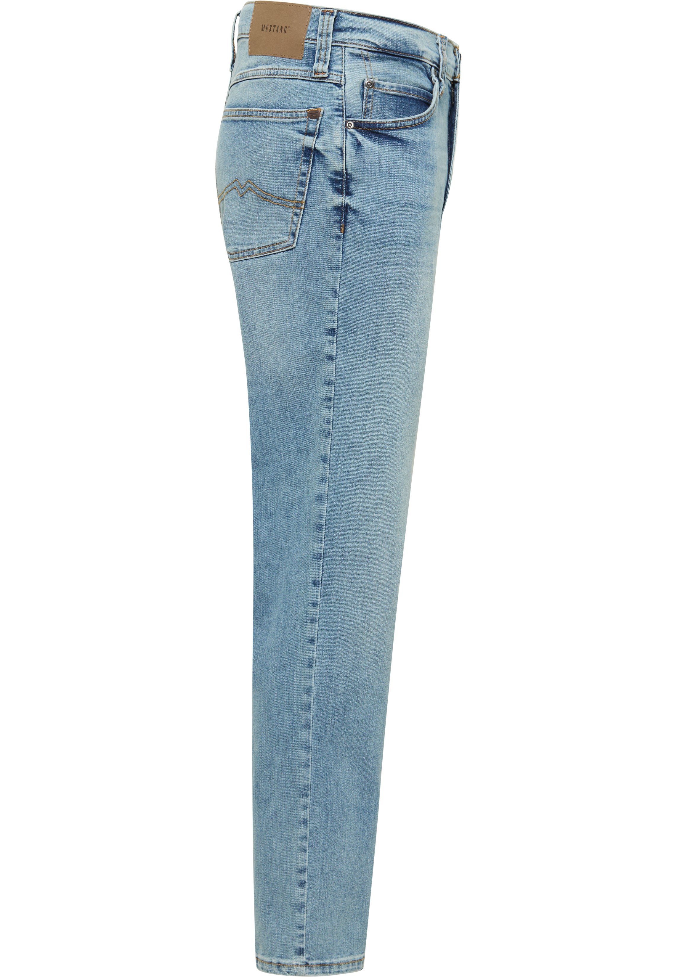 jeans,  denim,  straight leg,  light wash,  back pocket stitching