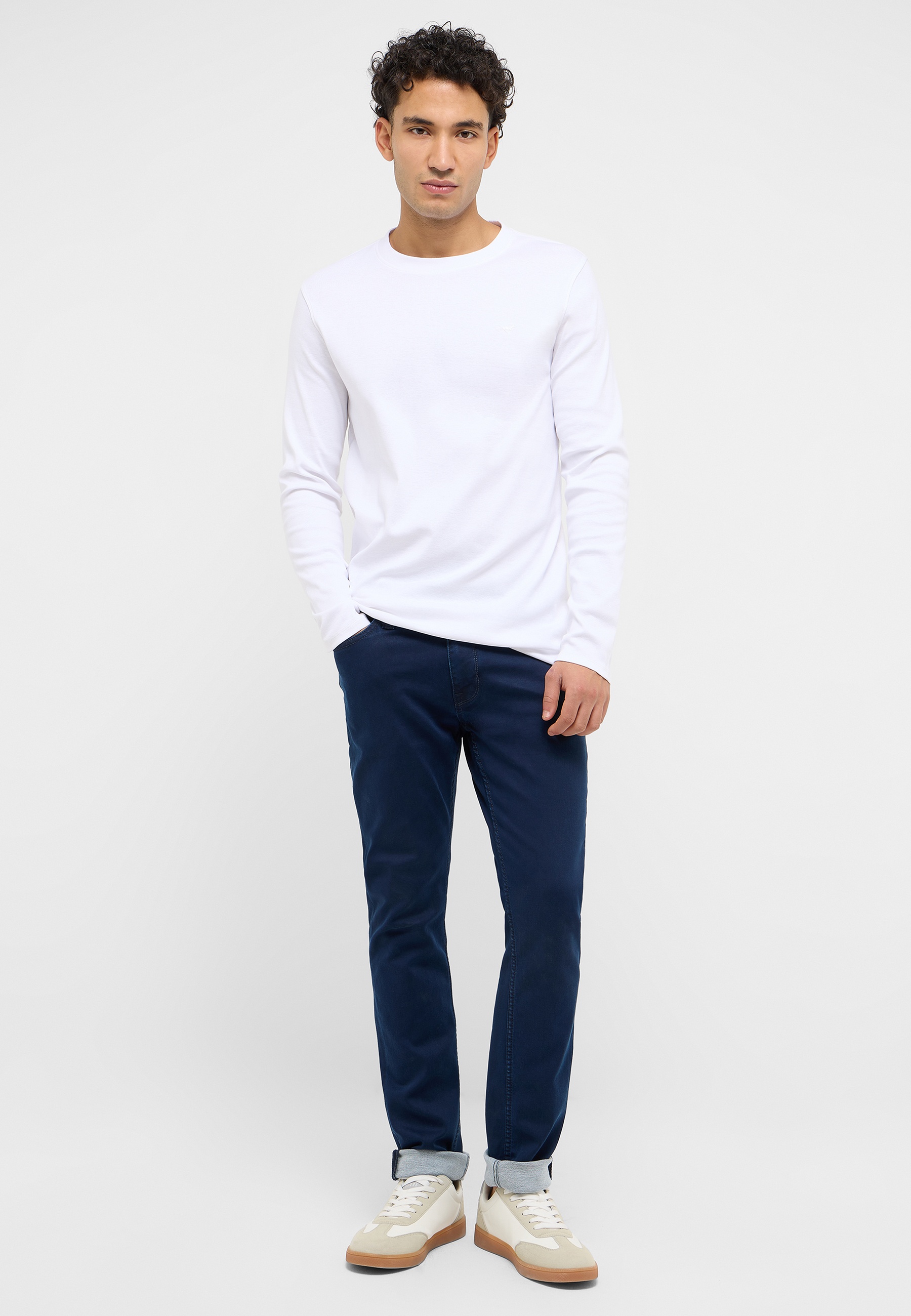 langfristig, weiß, Langarm, Hose, casual