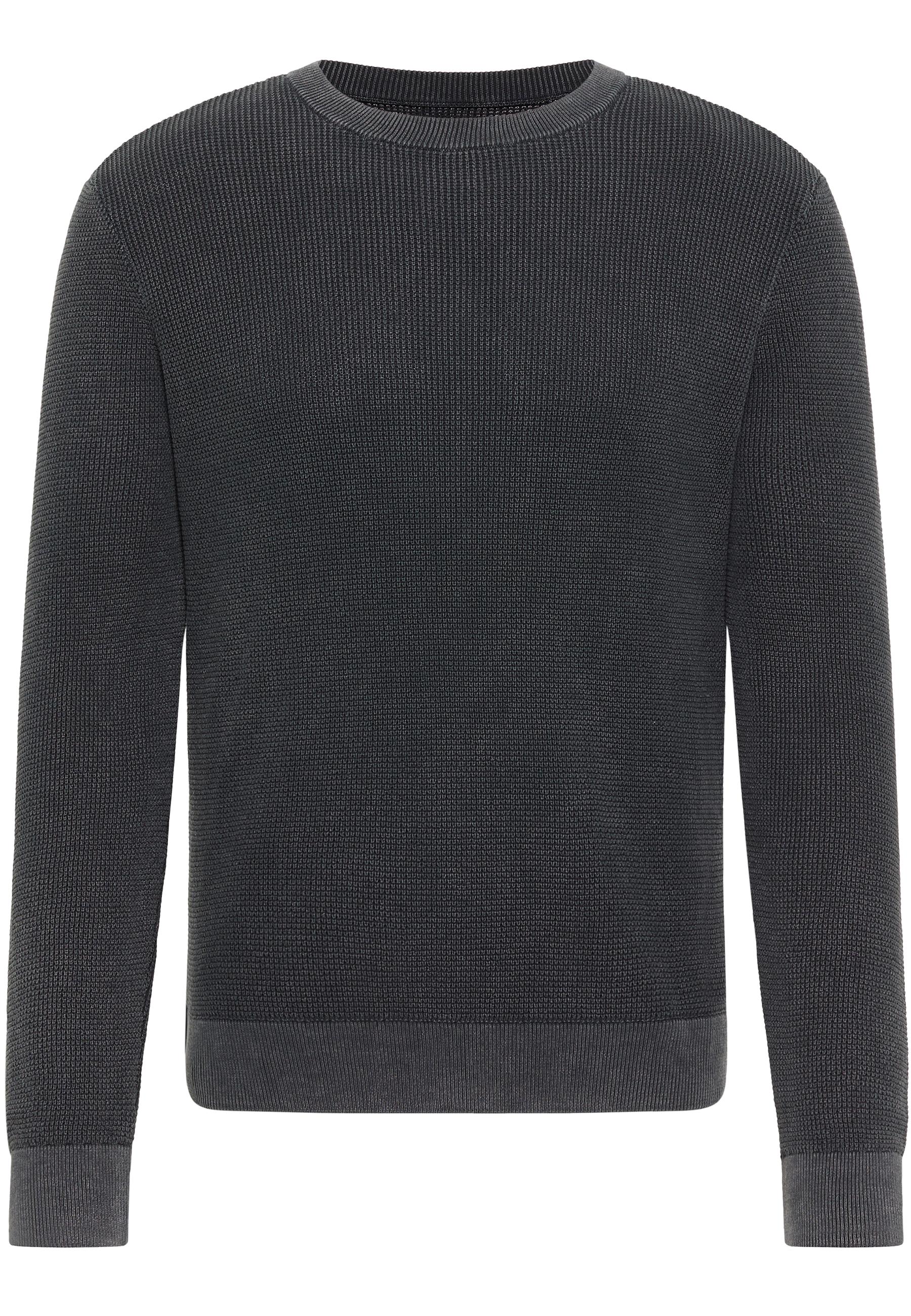 Mustang Herren Langarmpullover Style Edward, schwarz