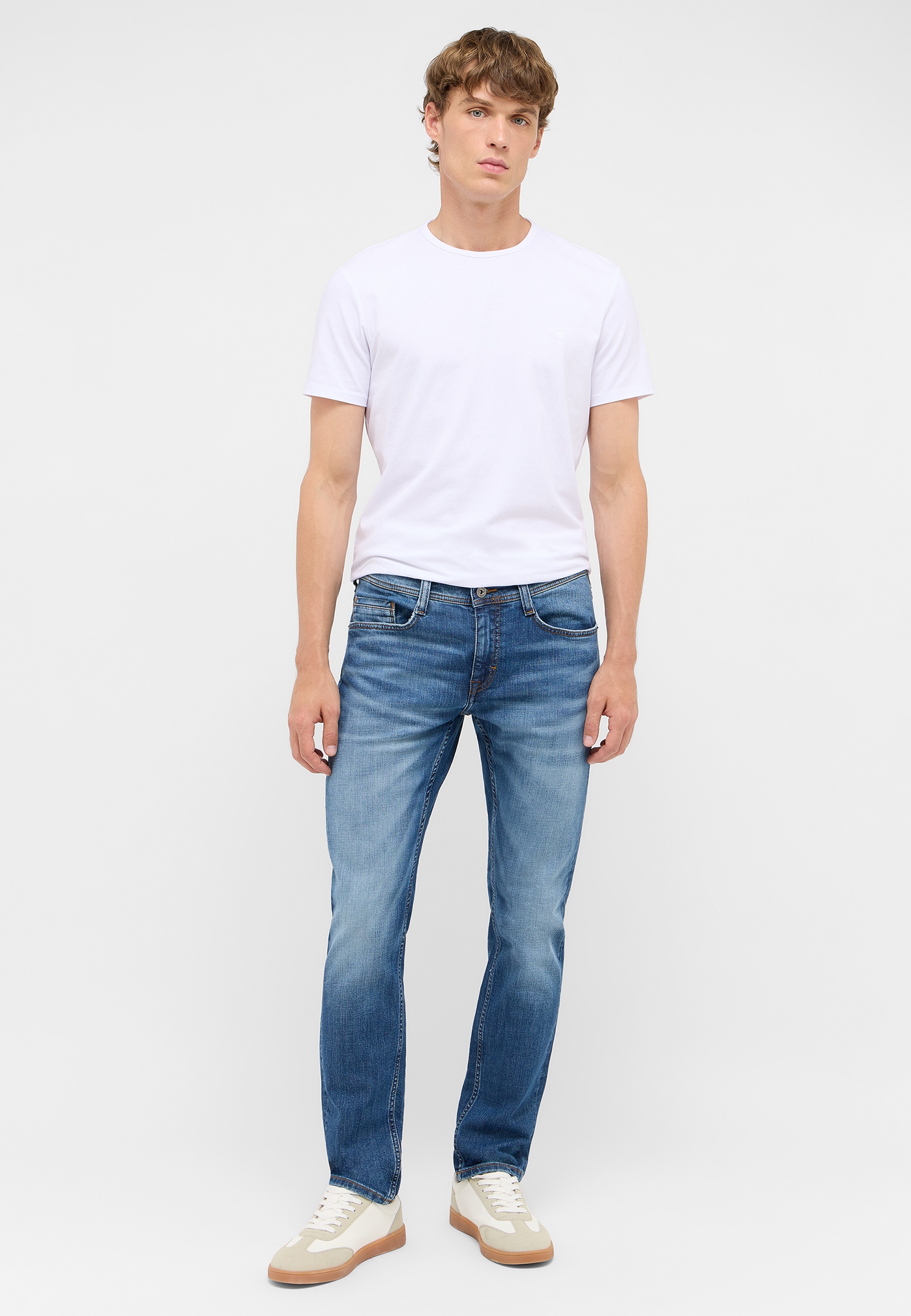 T-Shirt, Plain, White, Rundhals, Kurzarm