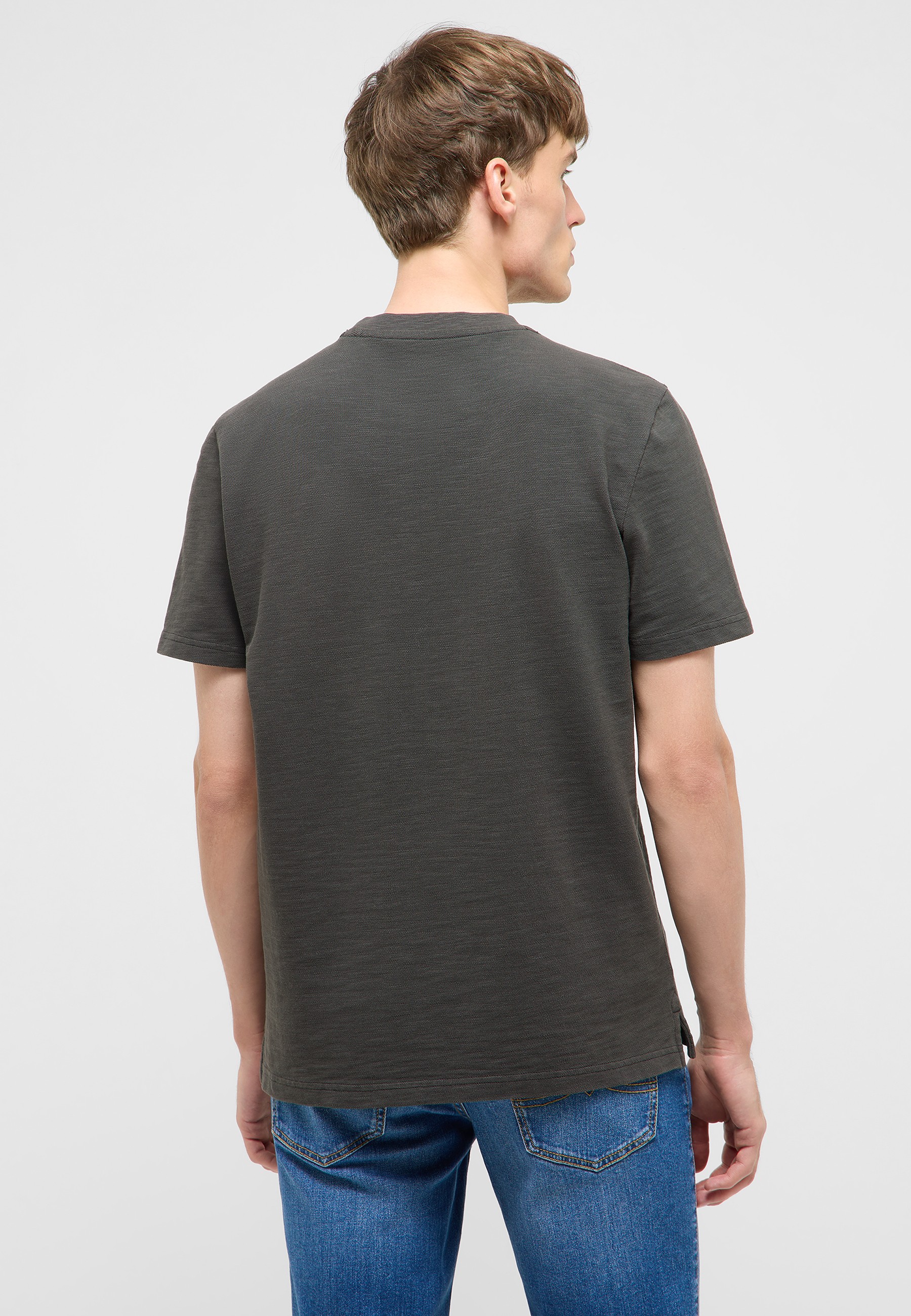 T-Shirt, Kurzarm, Rundhals, Uni, Baumwolle?