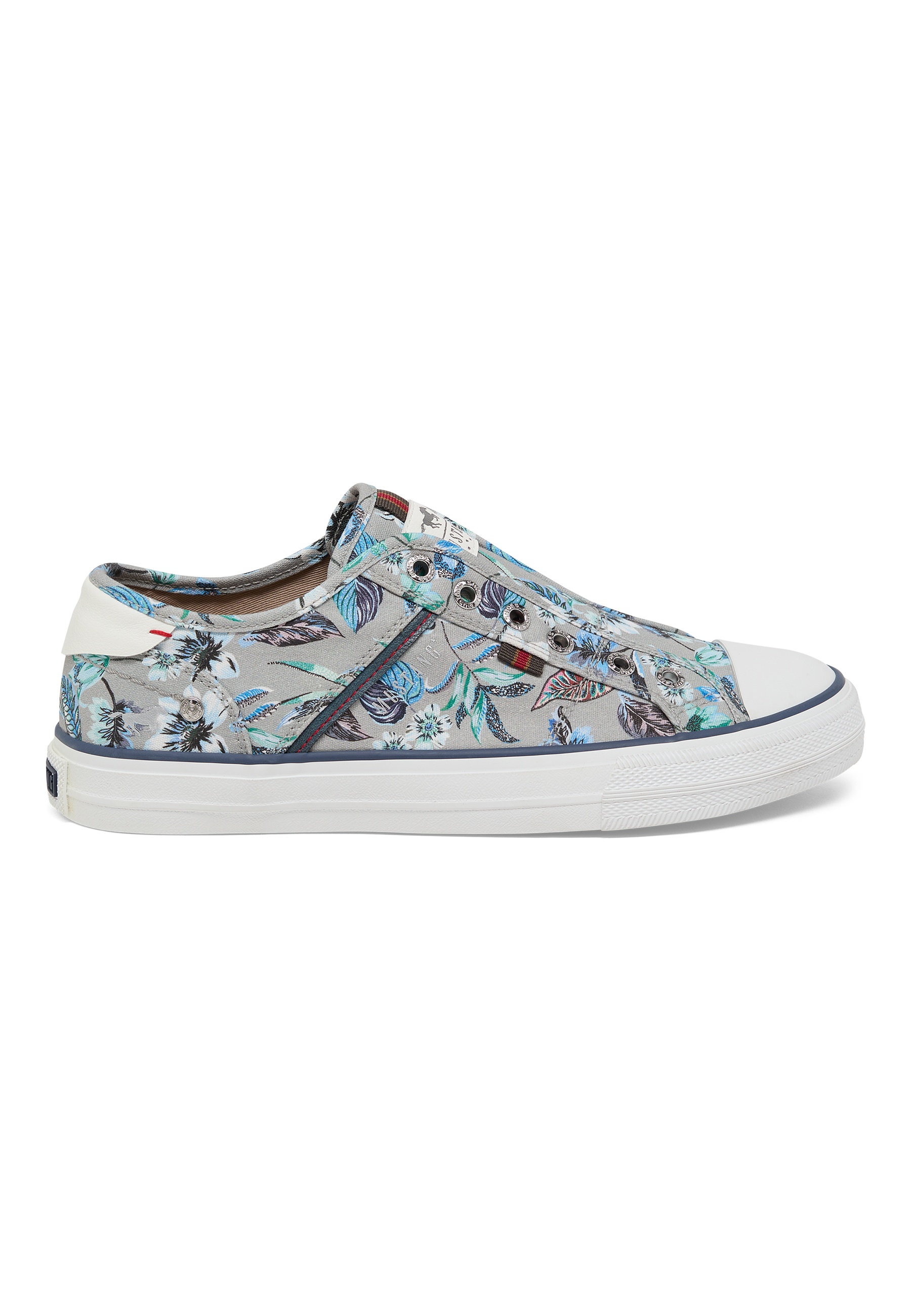 Sneaker, Low-top, Floral pattern, Canvas, Weiße Sohle