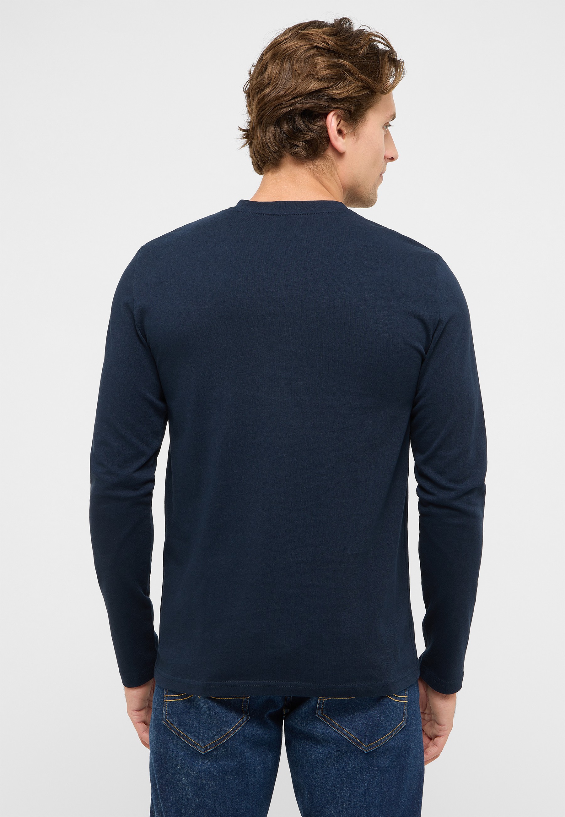 Langarmshirt, Plainshirt, Navy, basic tee, Hemd?