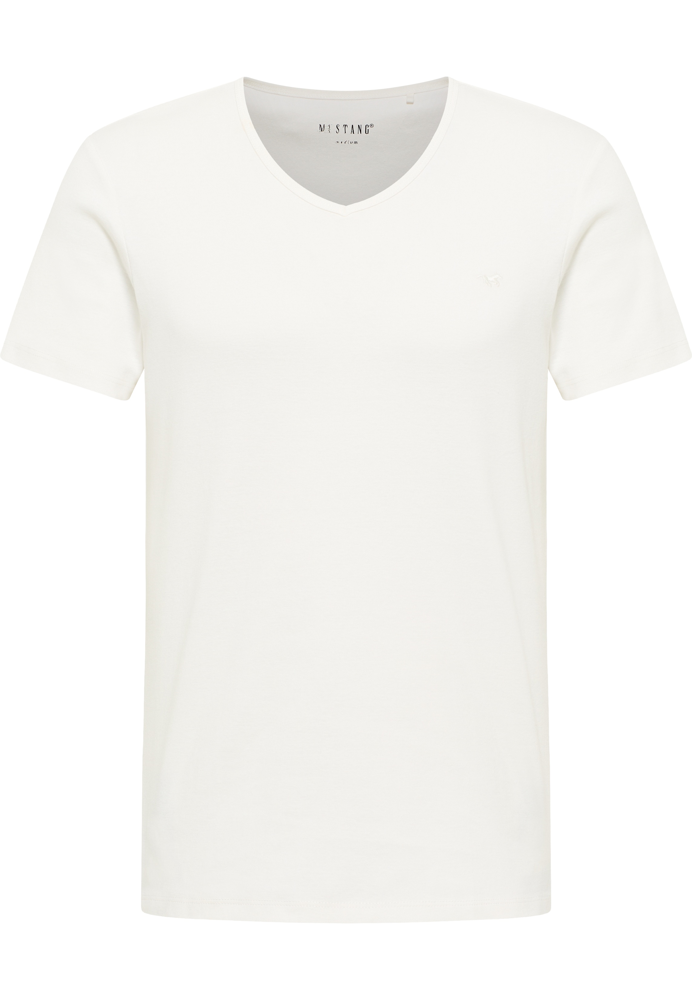 Mustang Herren T-Shirt Style Amado, offwhite