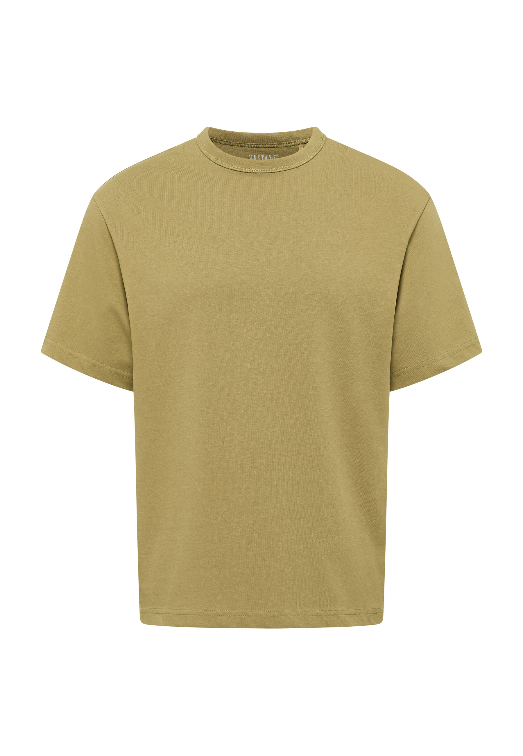 t-shirt, kurzärmlig, Rundhalsausschnitt, beige, Baumwolle