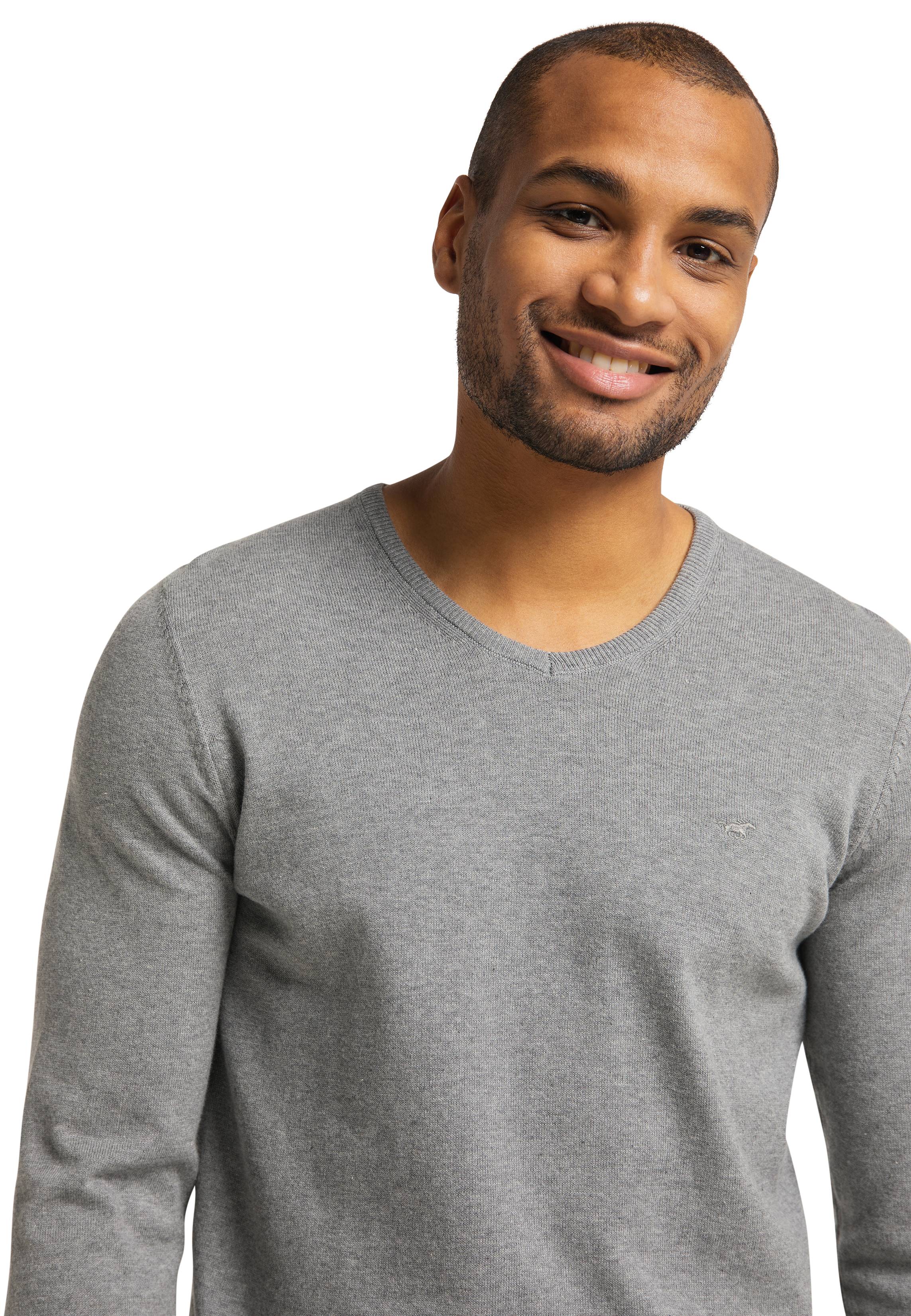 Langarmpullover Basic V-Neck Jumper