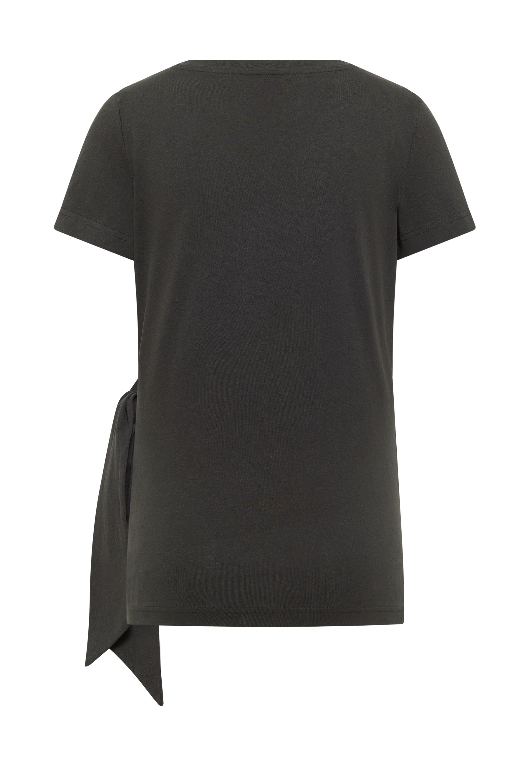 Tee, Shirt, Kurzarm, Grau, Seitenband