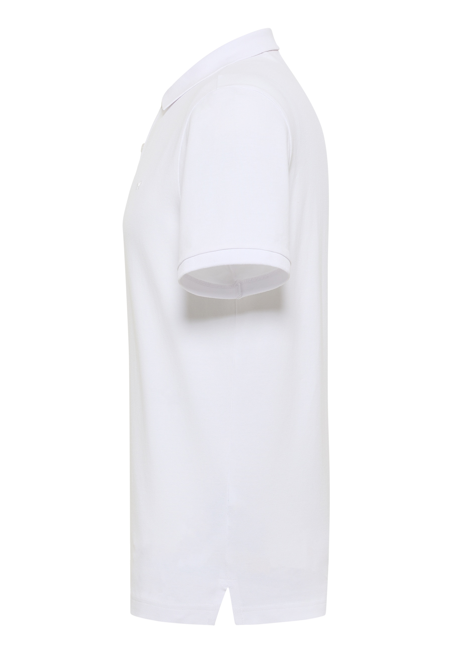 polo-shirt, weiß, kurzarm, Kragen, Seitenschlitz