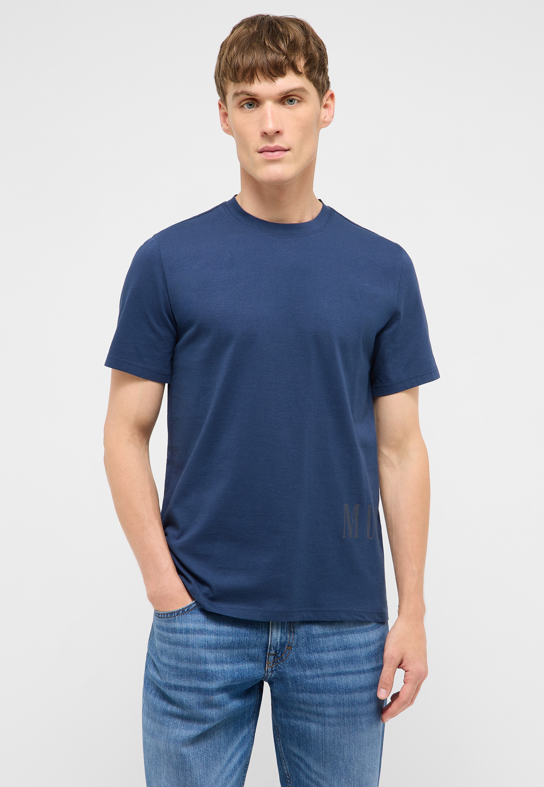 Tee, T-Shirt, Baumwolle, Unifarben, Kurzarm