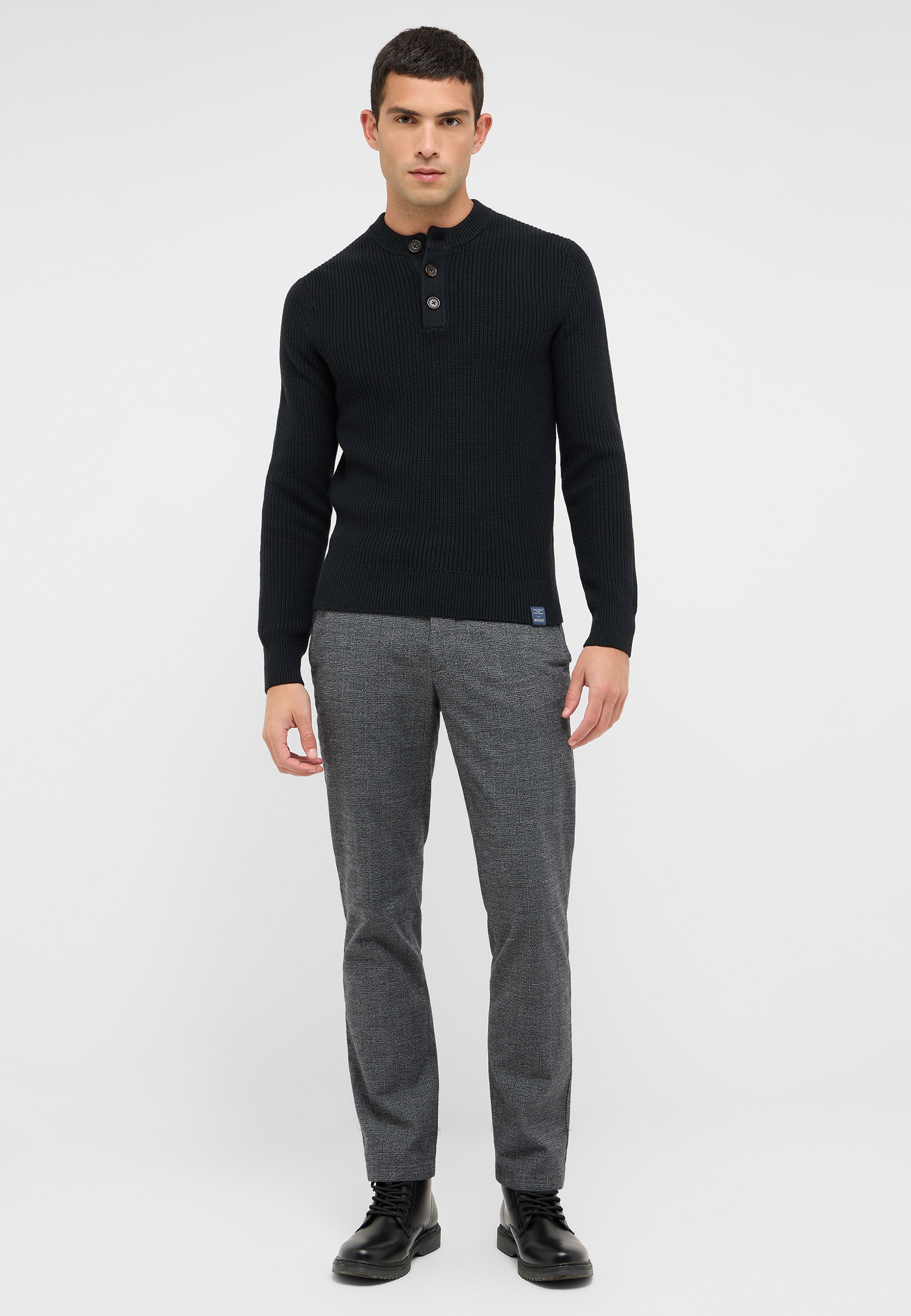 Hosen, Langarm, Pullover, Mann, Person