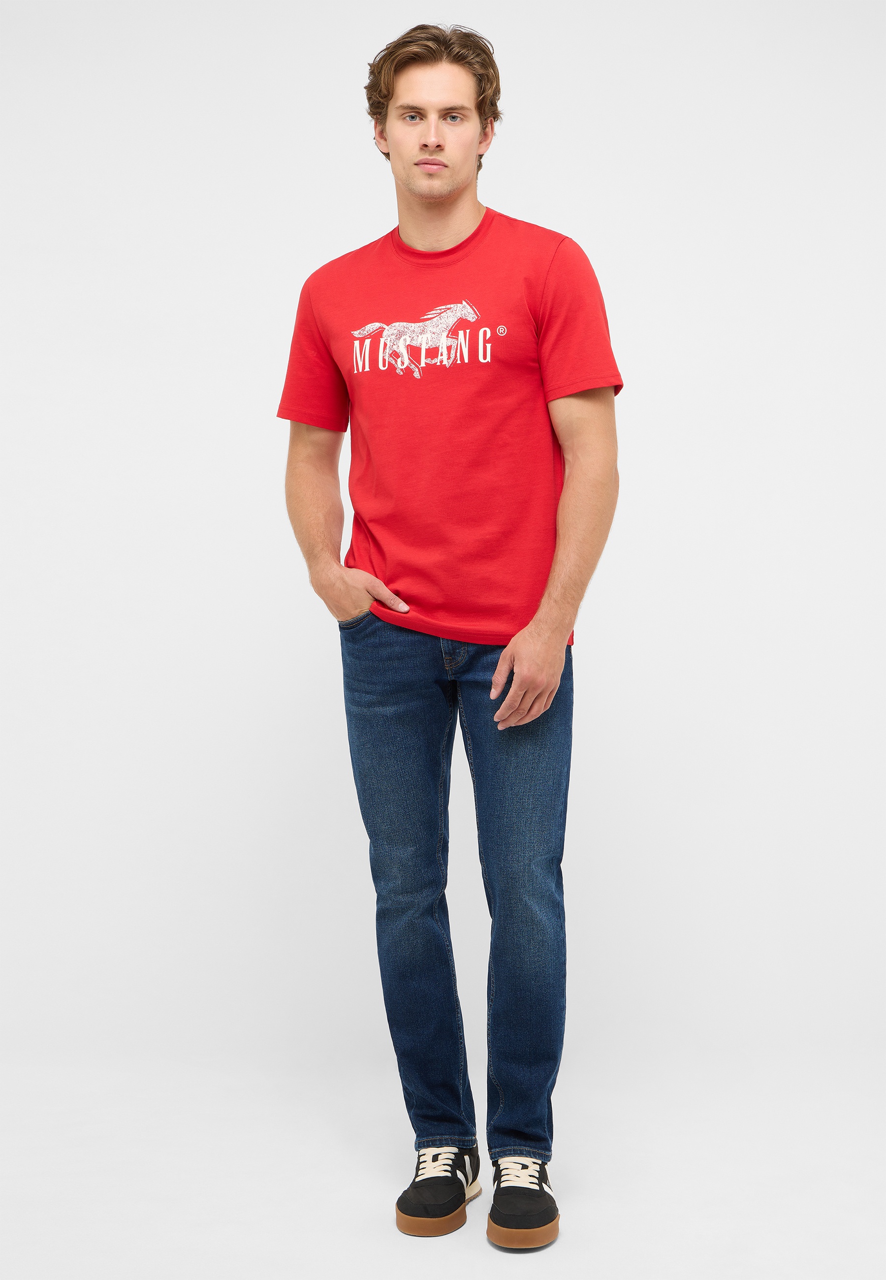 t-shirt, rot, kurzarm, grafik, unisex