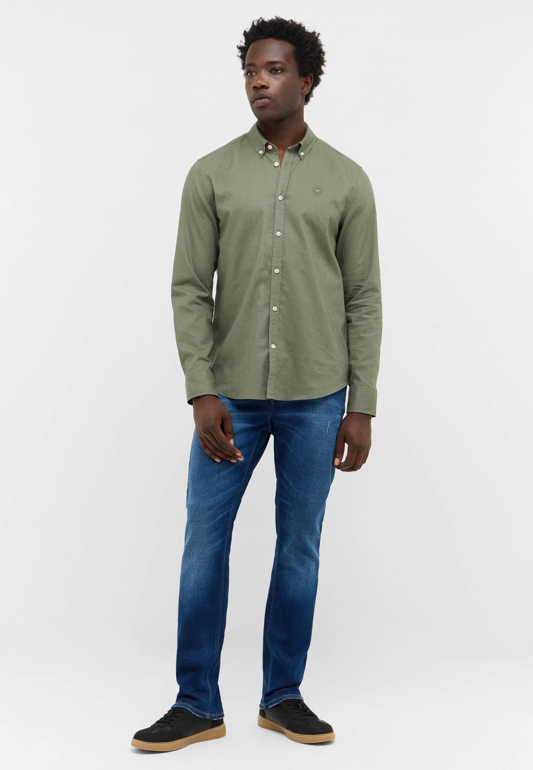 Hemd, Langarm, Hosen, Mann, Person