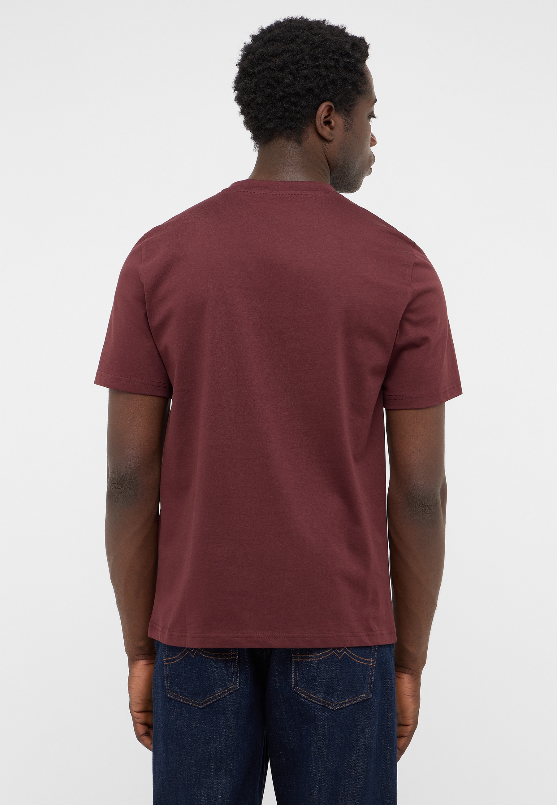 T-Shirt, Kurzarm, Roter Ton, Baumwolle?, Plain Back