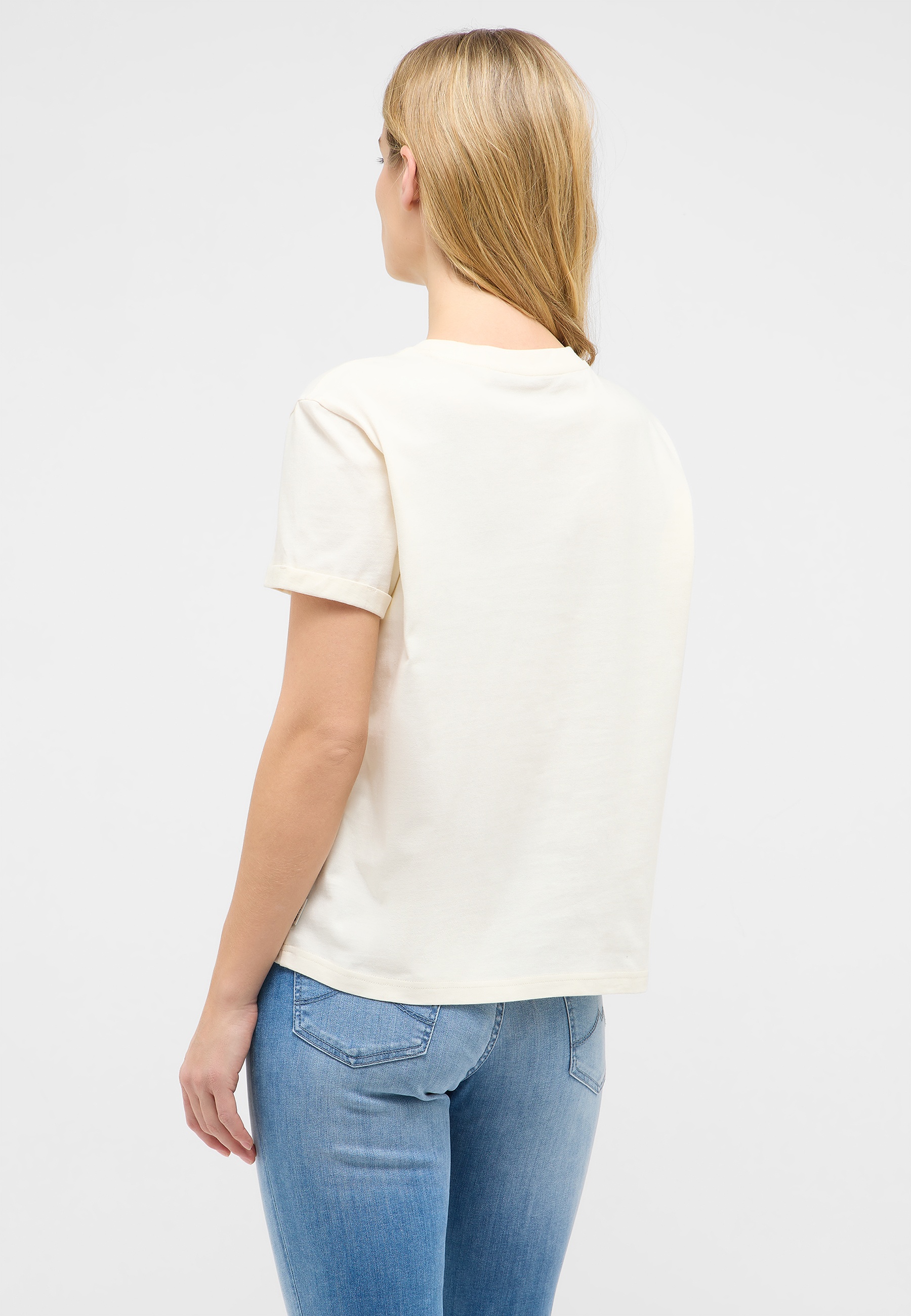 T-Shirt, Kurzarm, Plain, Weiß, Kleidung