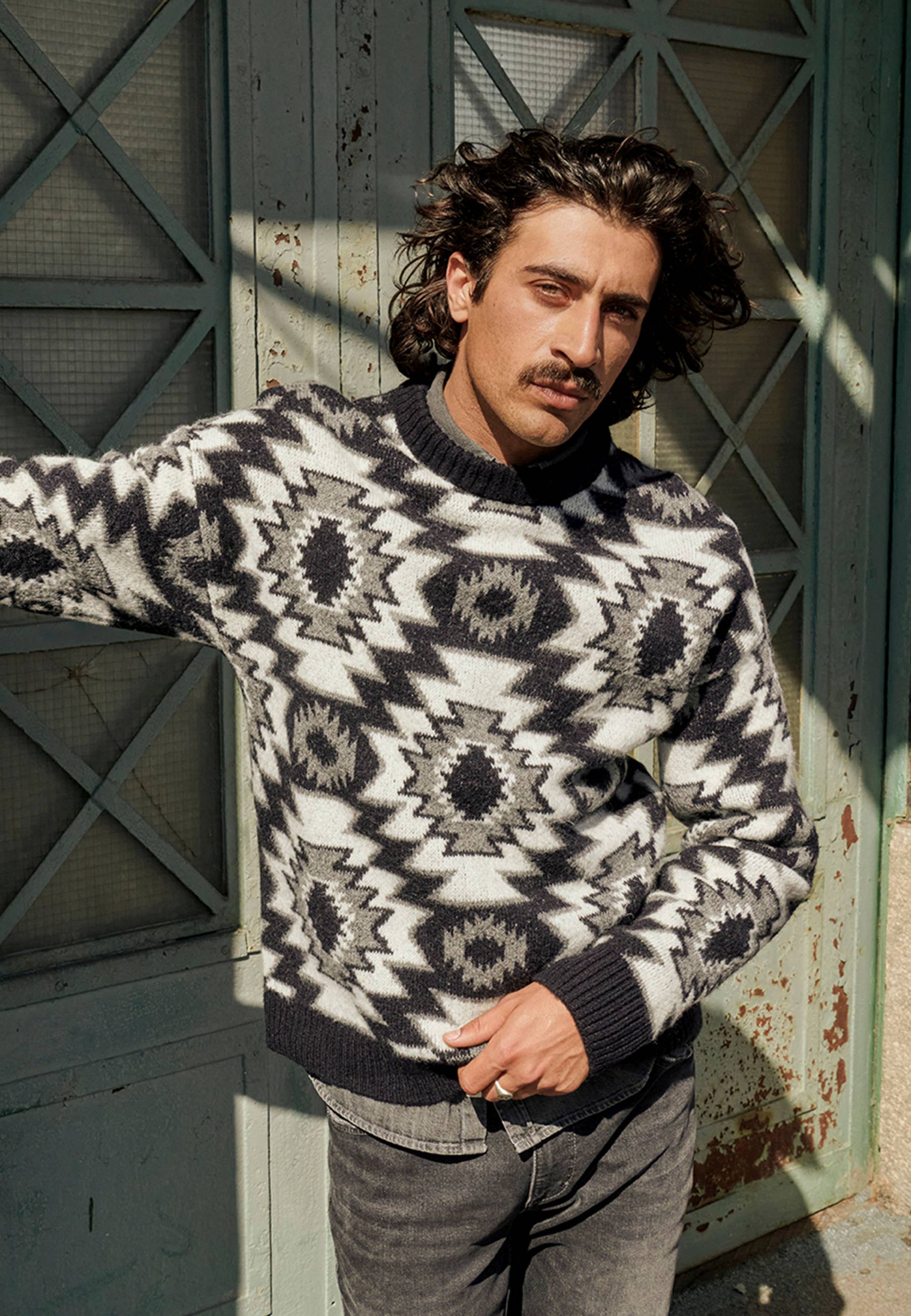 Strickwaren, Pullover, Erwachsener, Mann, Person