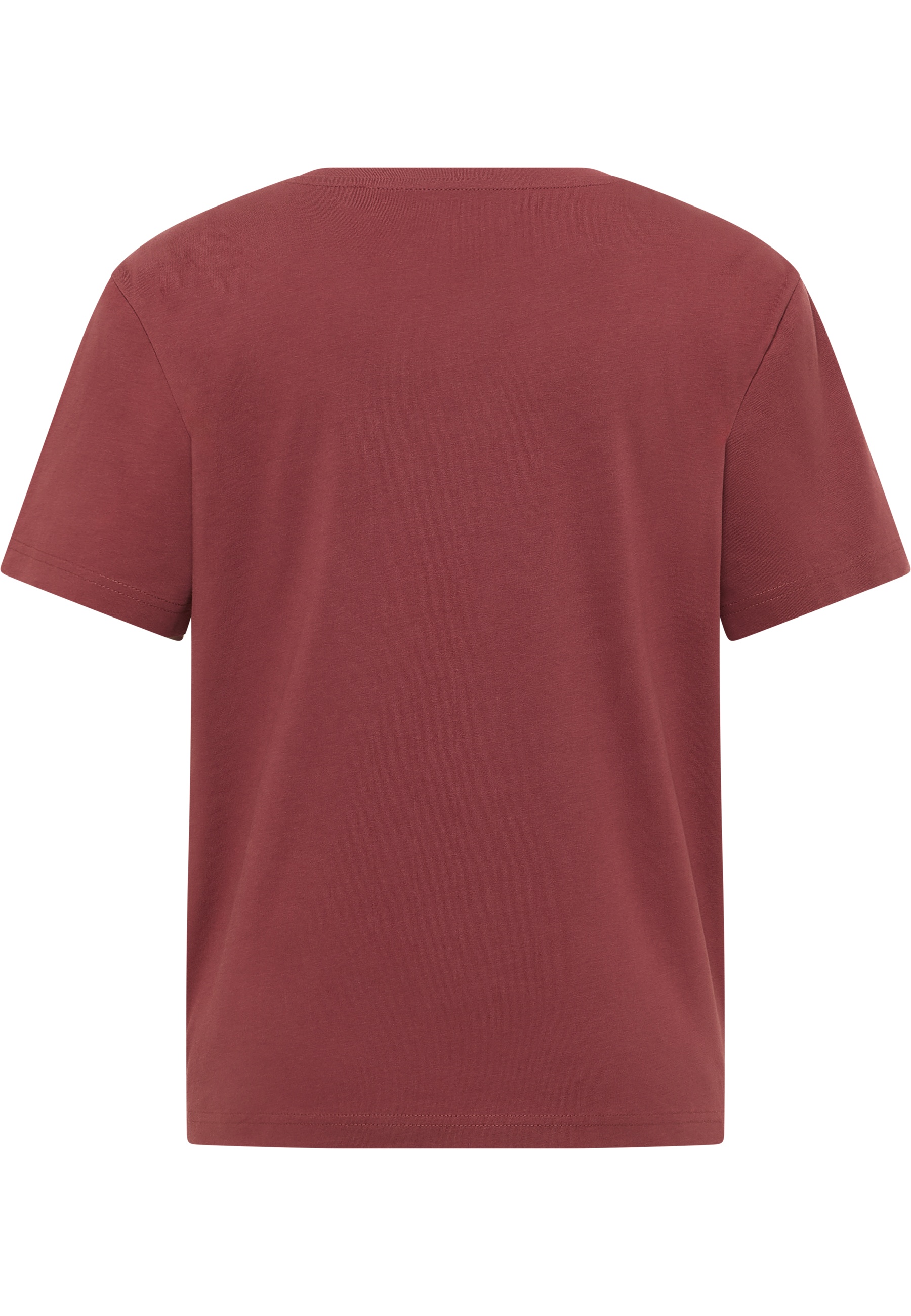 T-Shirt, Kurzarm, Uni-Farbe, Baumwolle, Rotes