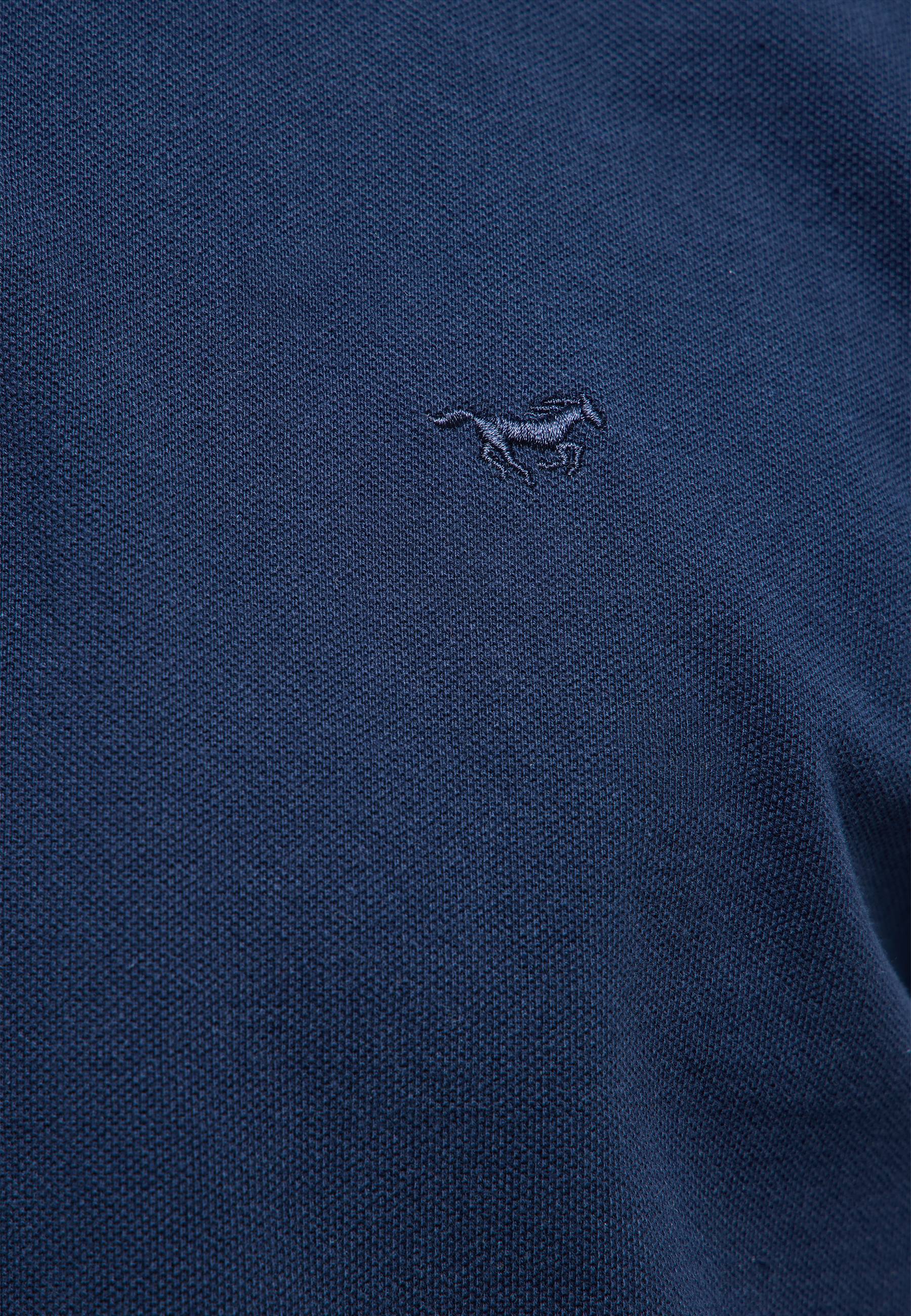 Polo, Navy, Pferd-Logo, Strick, Unifarben