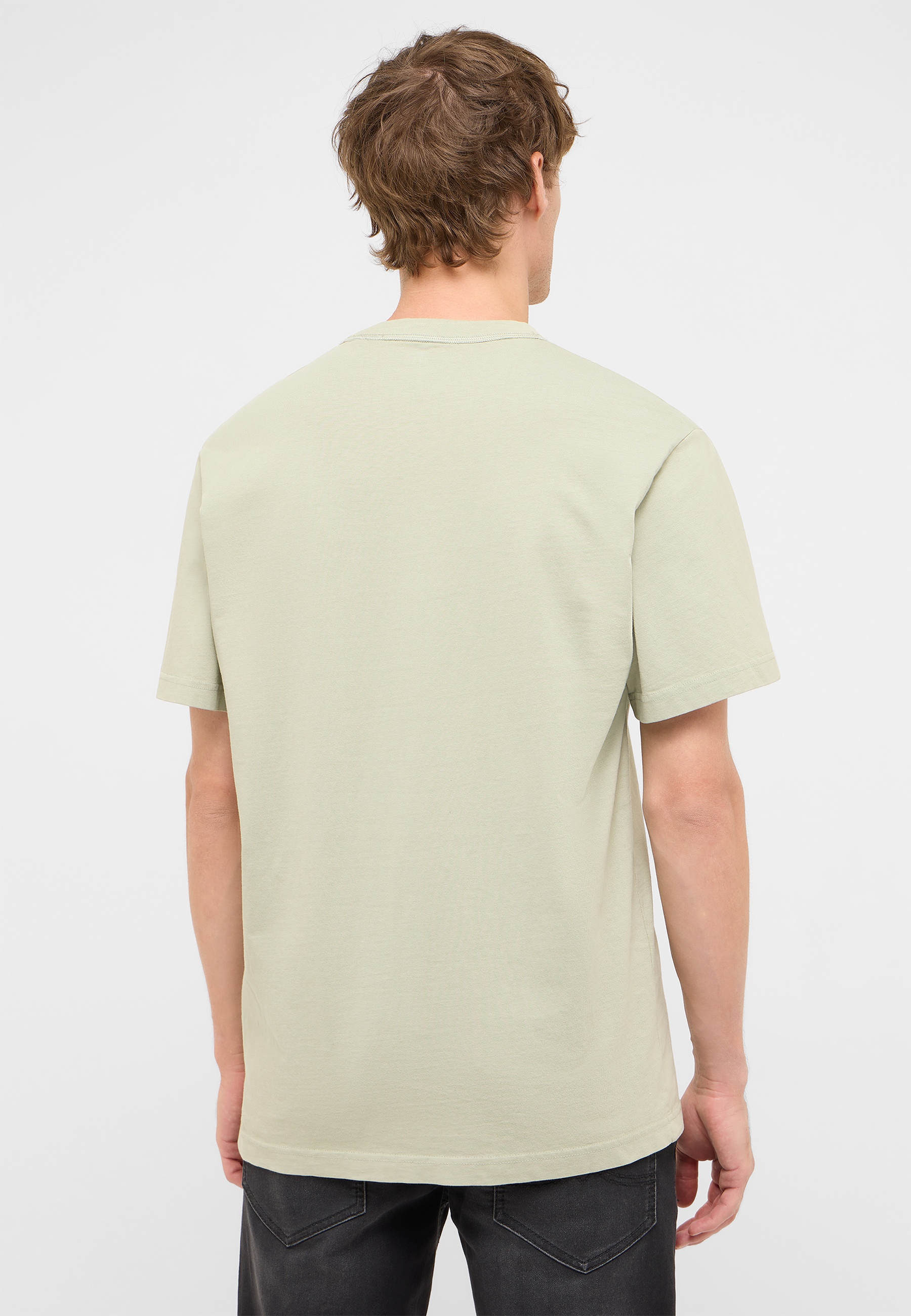 T-Shirt, Kurzarm, Rundhals, Uni, Hellgrün