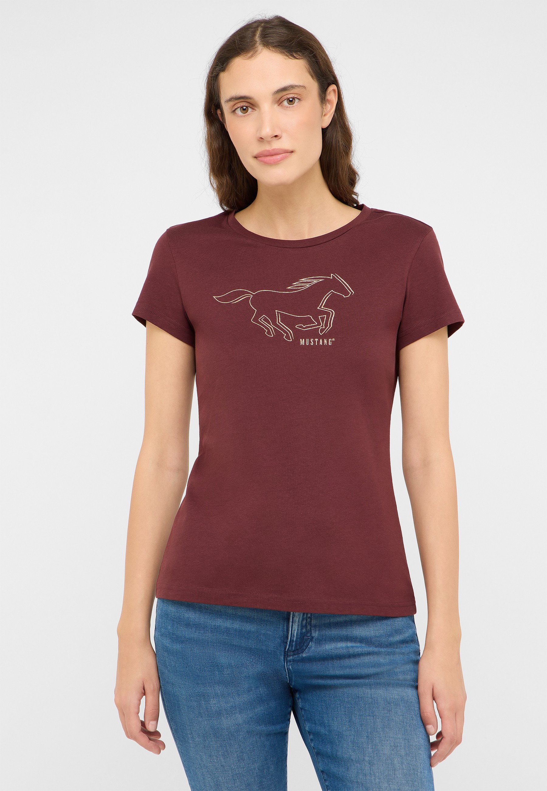 Bekleidung, T-shirt, Kastanienbraun, Person