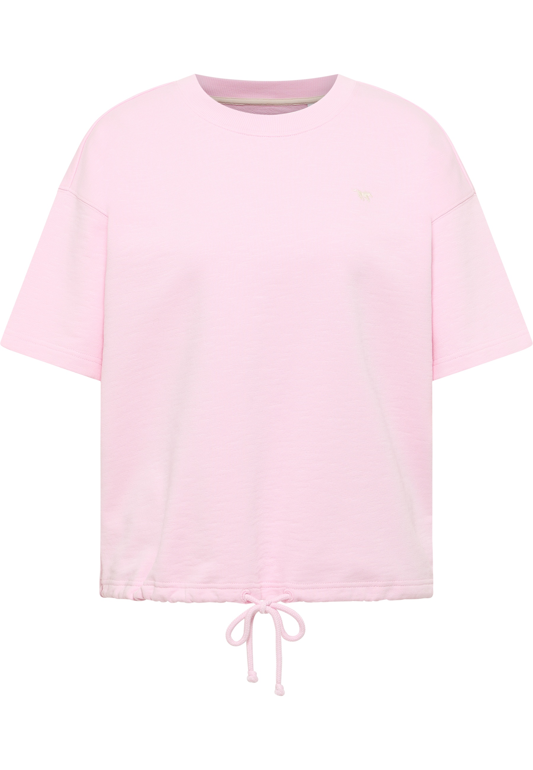 T-Shirt, Kurzarm, Rosa, Drawstrings, Kleines Logo